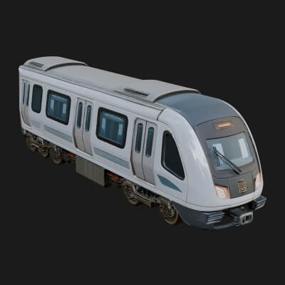 Subway Train Car Model Design 6 3D Print Model
