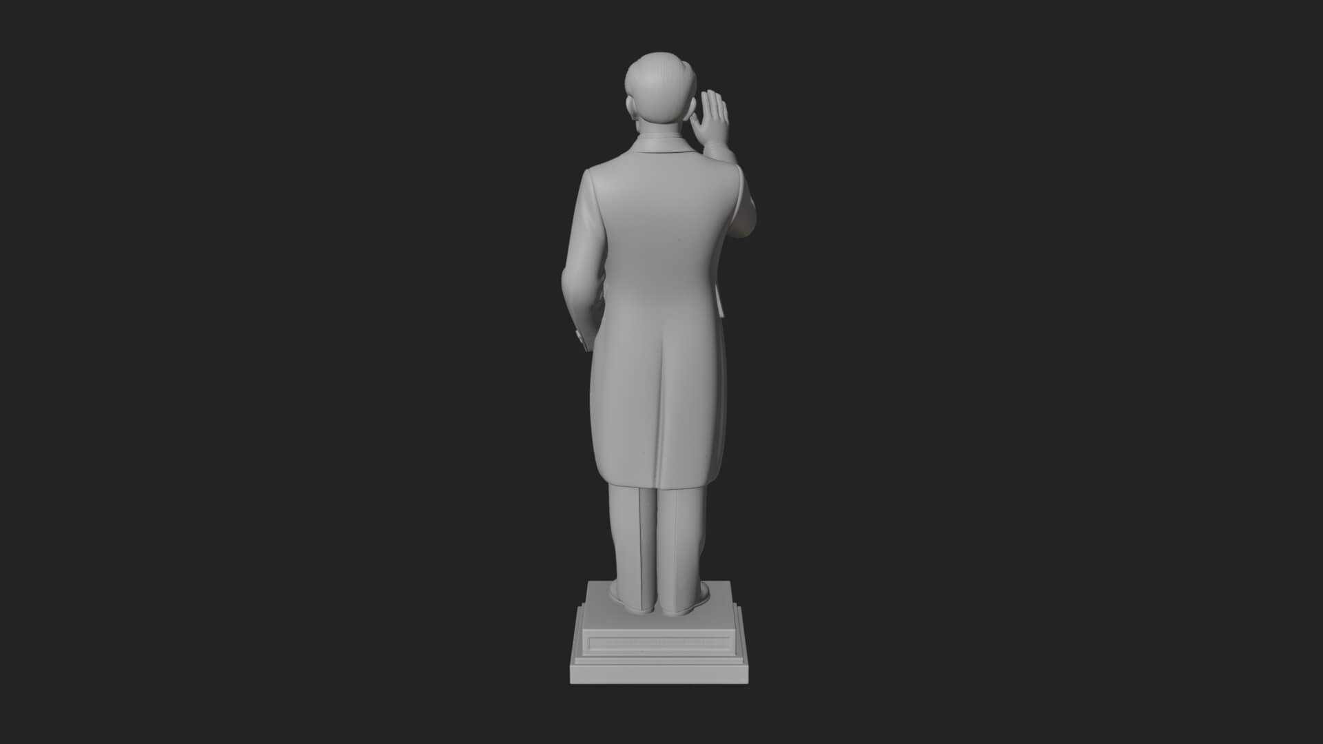 Suited Gentleman Statue Design 2 3D Print Model 3D Model