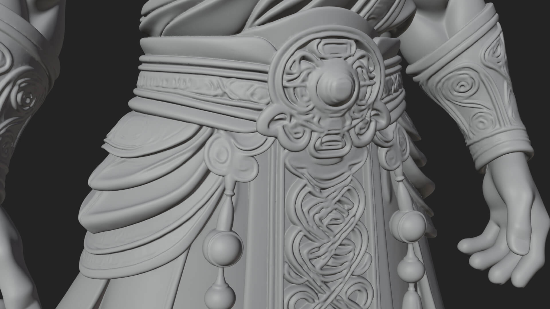Sun Crowned God Statue Design 2 3D Print Model 3D Model