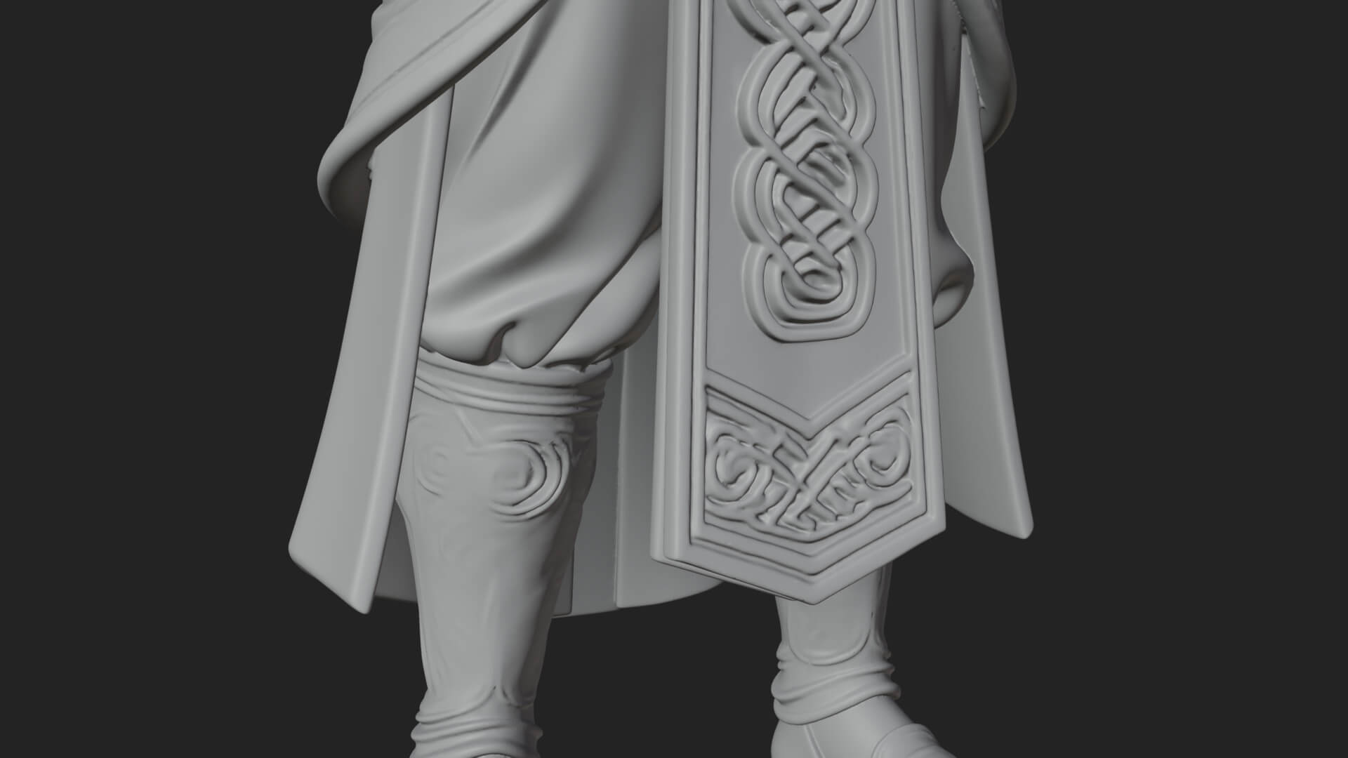 Sun Crowned God Statue Design 3 3D Print Model 3D Model