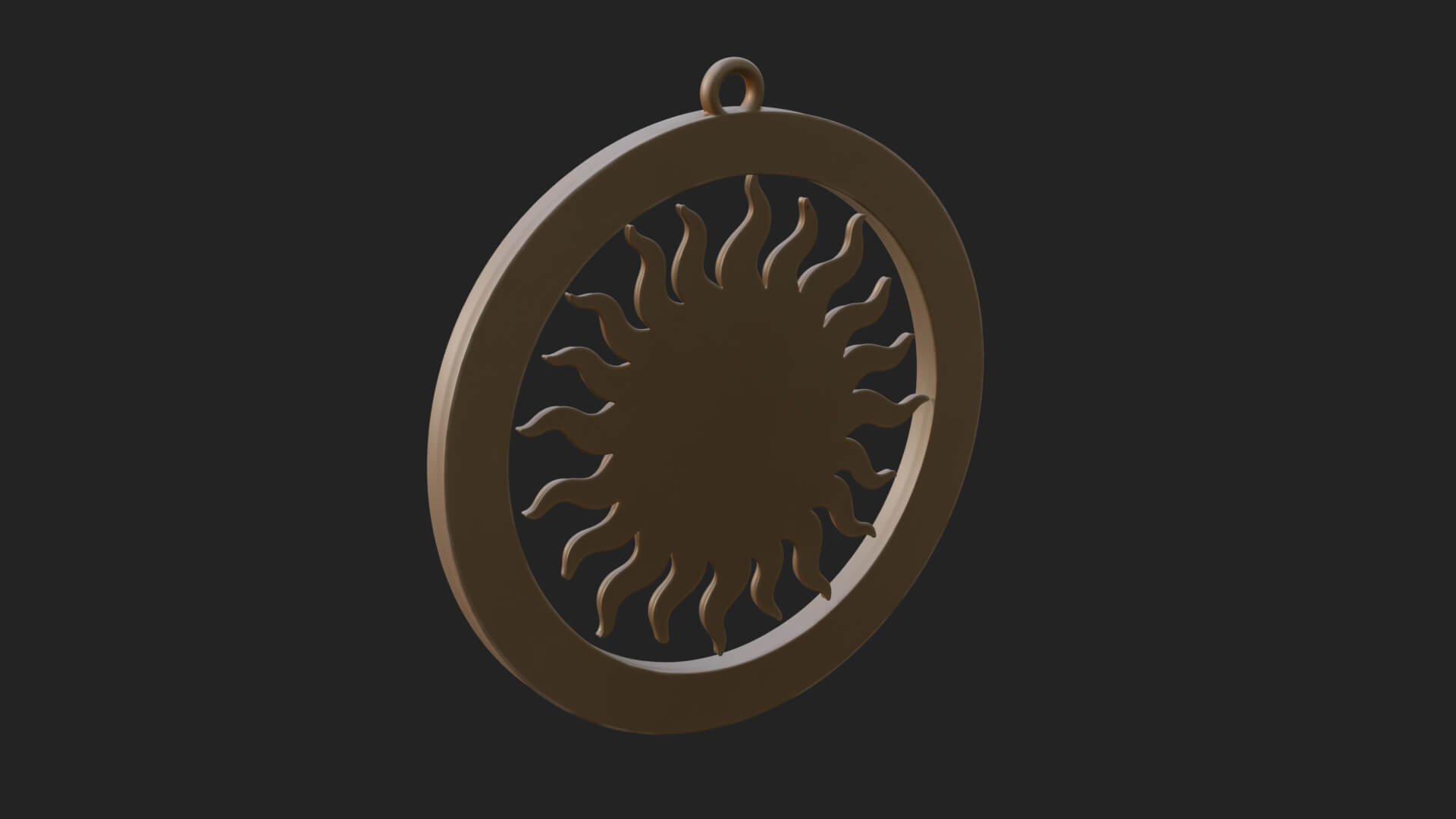 Sun Face Oval Relief Plaque Design 3 3D Print Model 3D Model