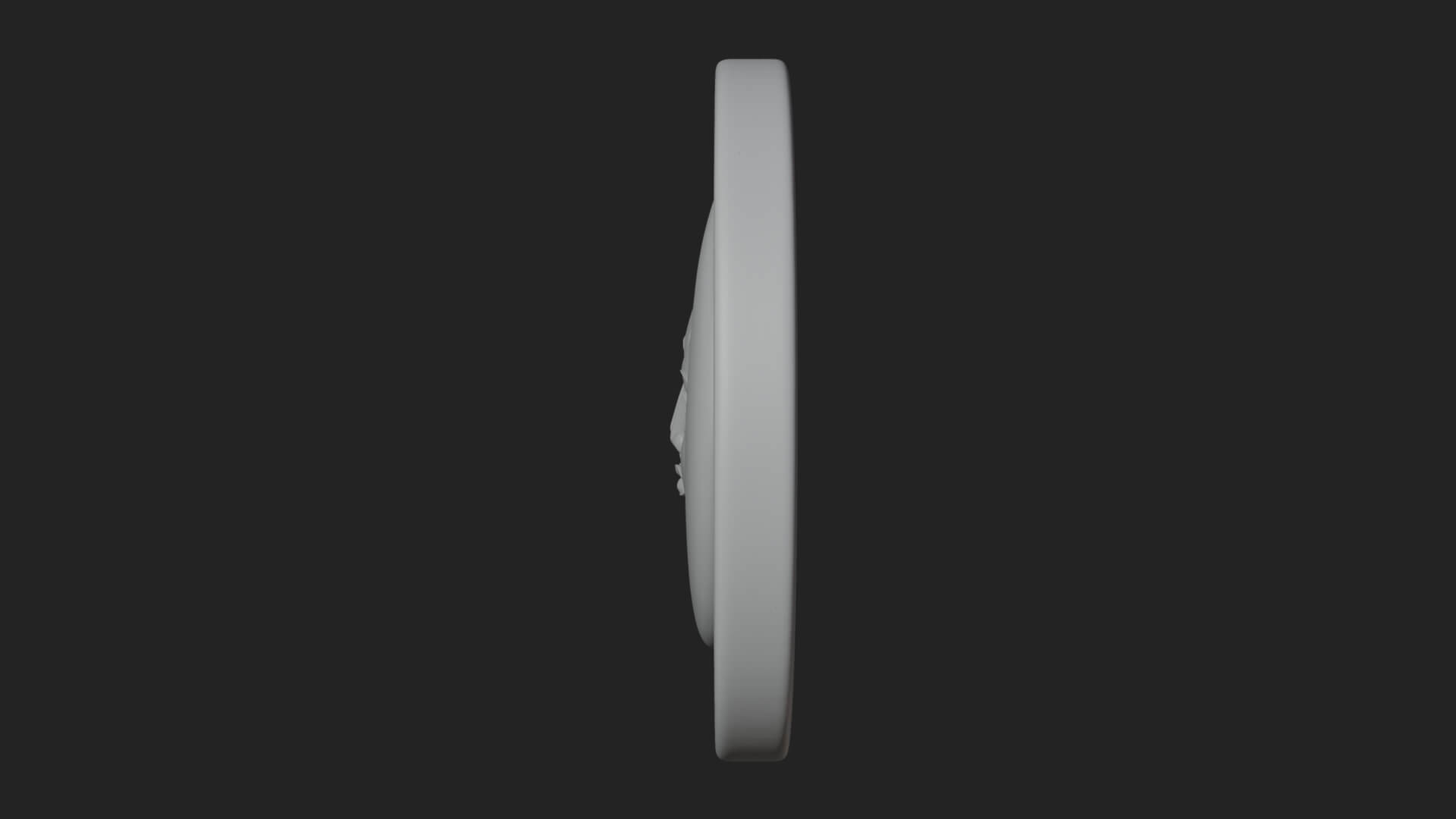 Sun Moon Split Face Plaque Design 1 3D Print Model 3D Model