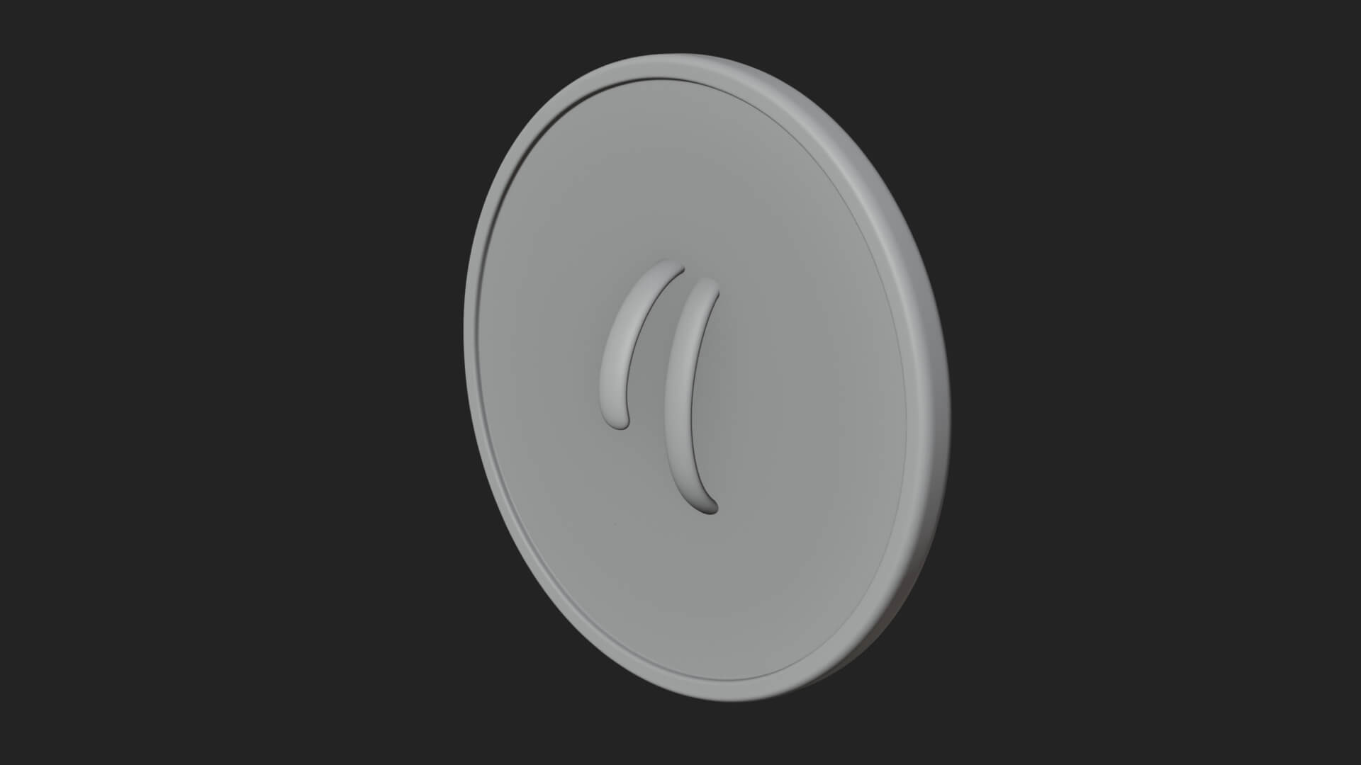 Sun Moon Split Face Plaque Design 3 3D Print Model 3D Model