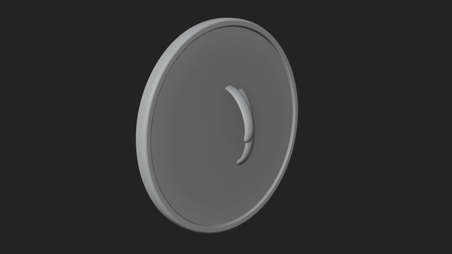 Sun Moon Split Face Plaque Design 3 3D Print Model 3D Model