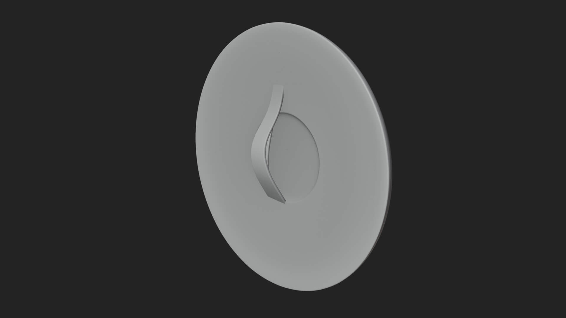 Sun Ray Moon Disc Plaque Design 3 3D Print Model 3D Model