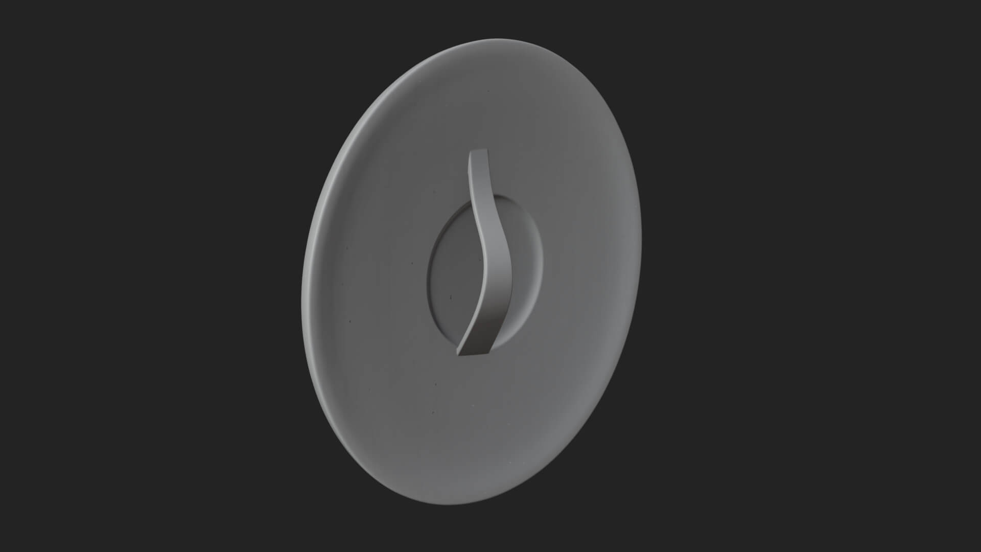 Sun Ray Moon Disc Plaque Design 3 3D Print Model 3D Model