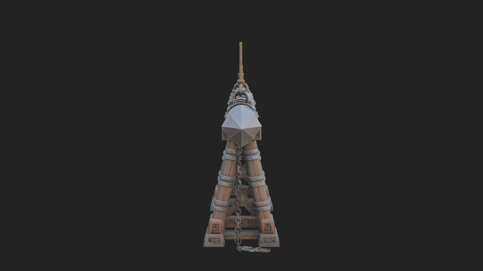Suspended Battering Ram Model Design 1 3D Print Model 3D Model