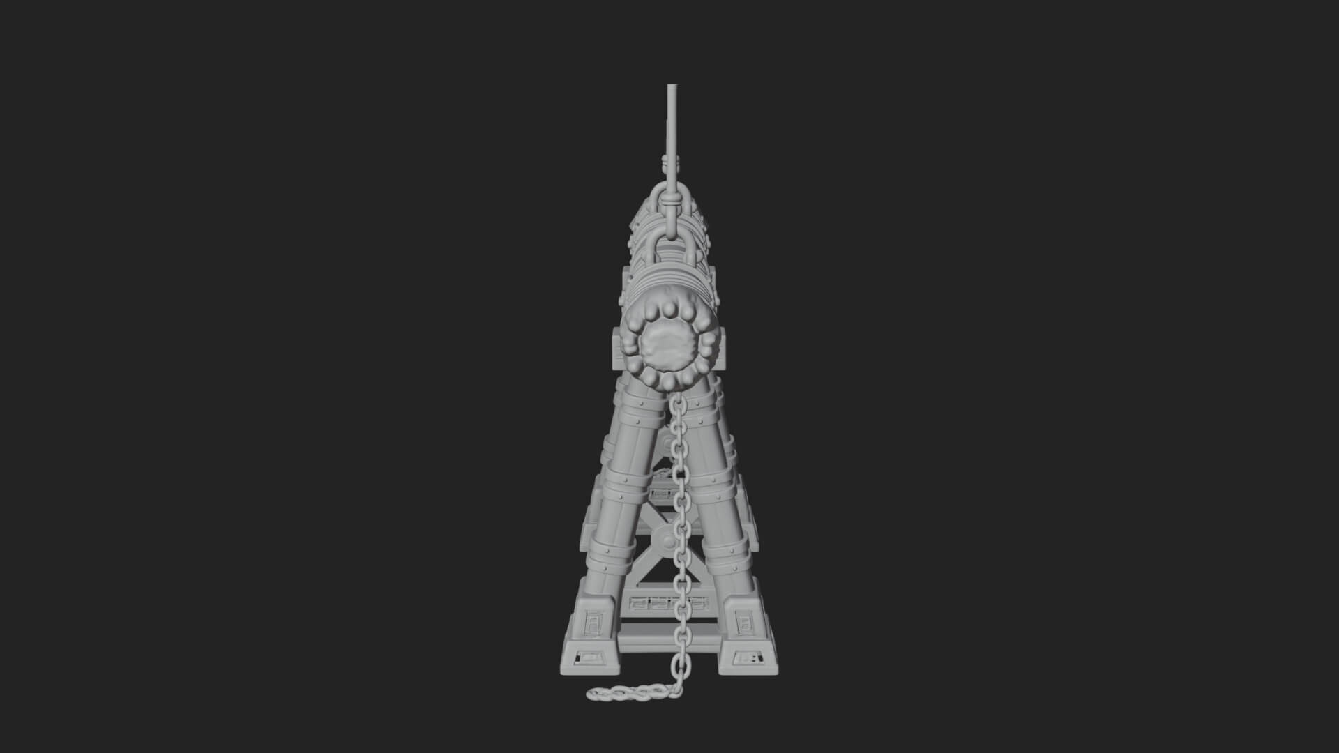 Suspended Battering Ram Model Design 1 3D Print Model 3D Model