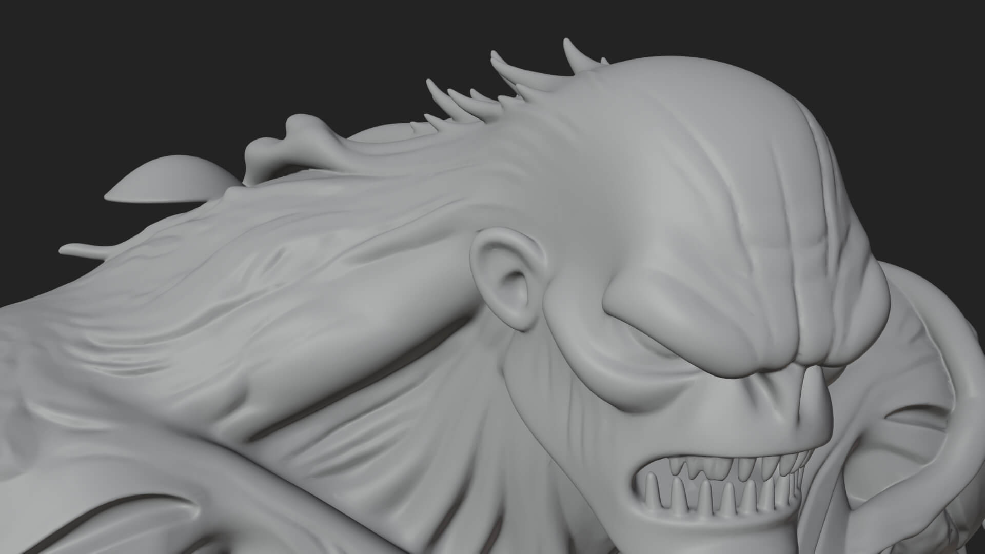 Swamp Troll Statue Design 1 3D Print Model 3D Model