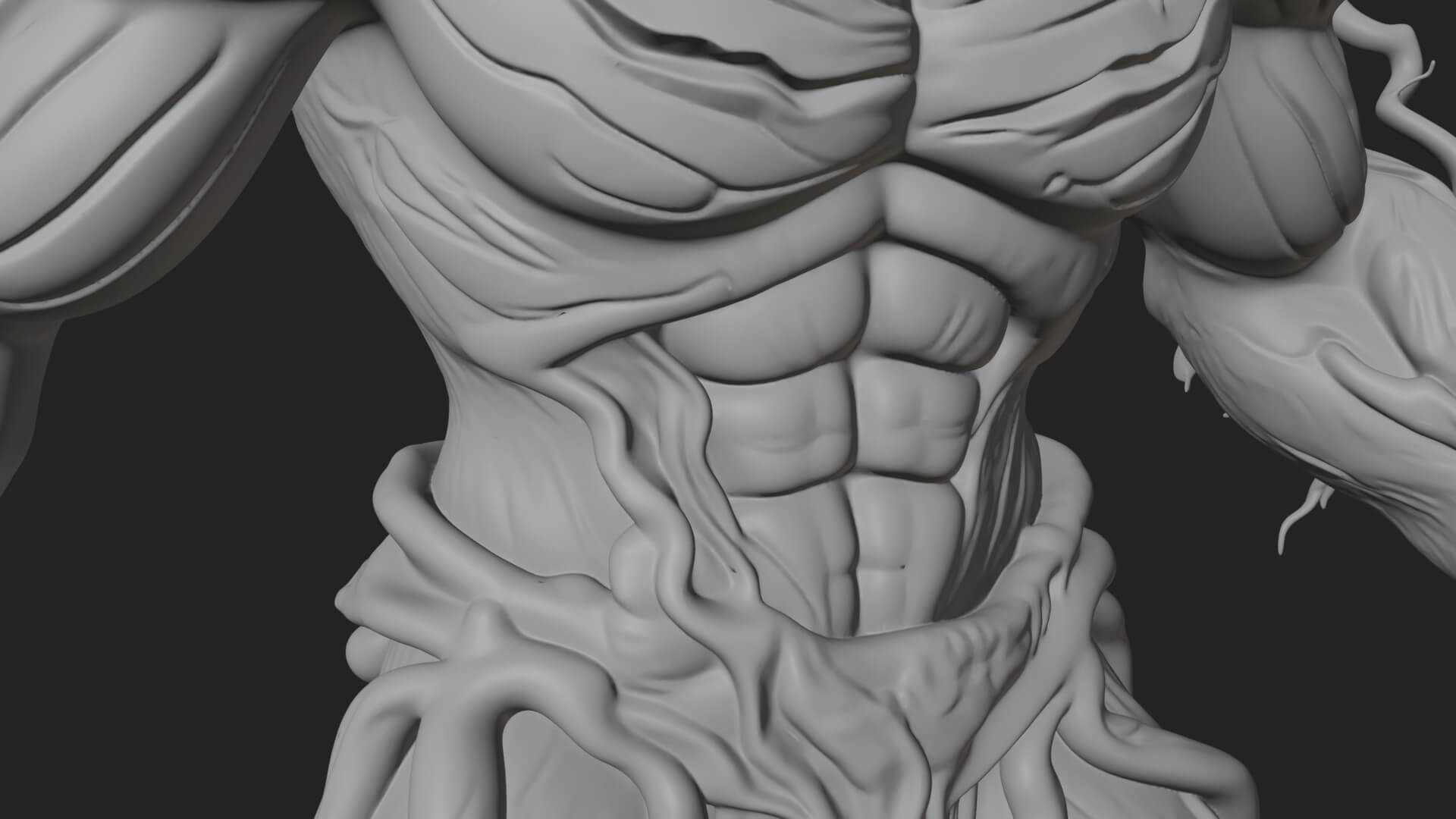 Swamp Troll Statue Design 1 3D Print Model 3D Model