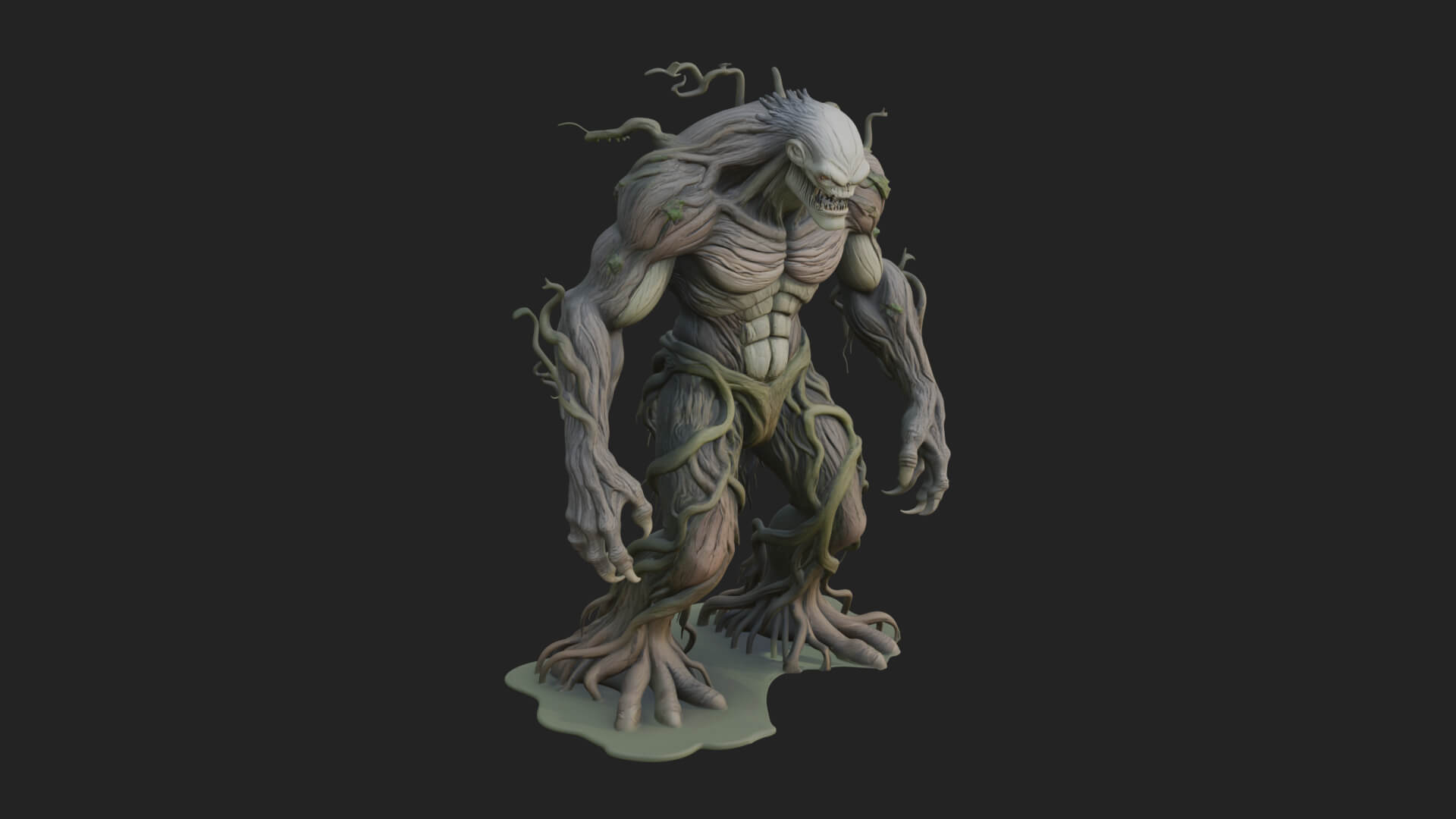 Swamp Troll Statue Design 2 3D Print Model 3D Model