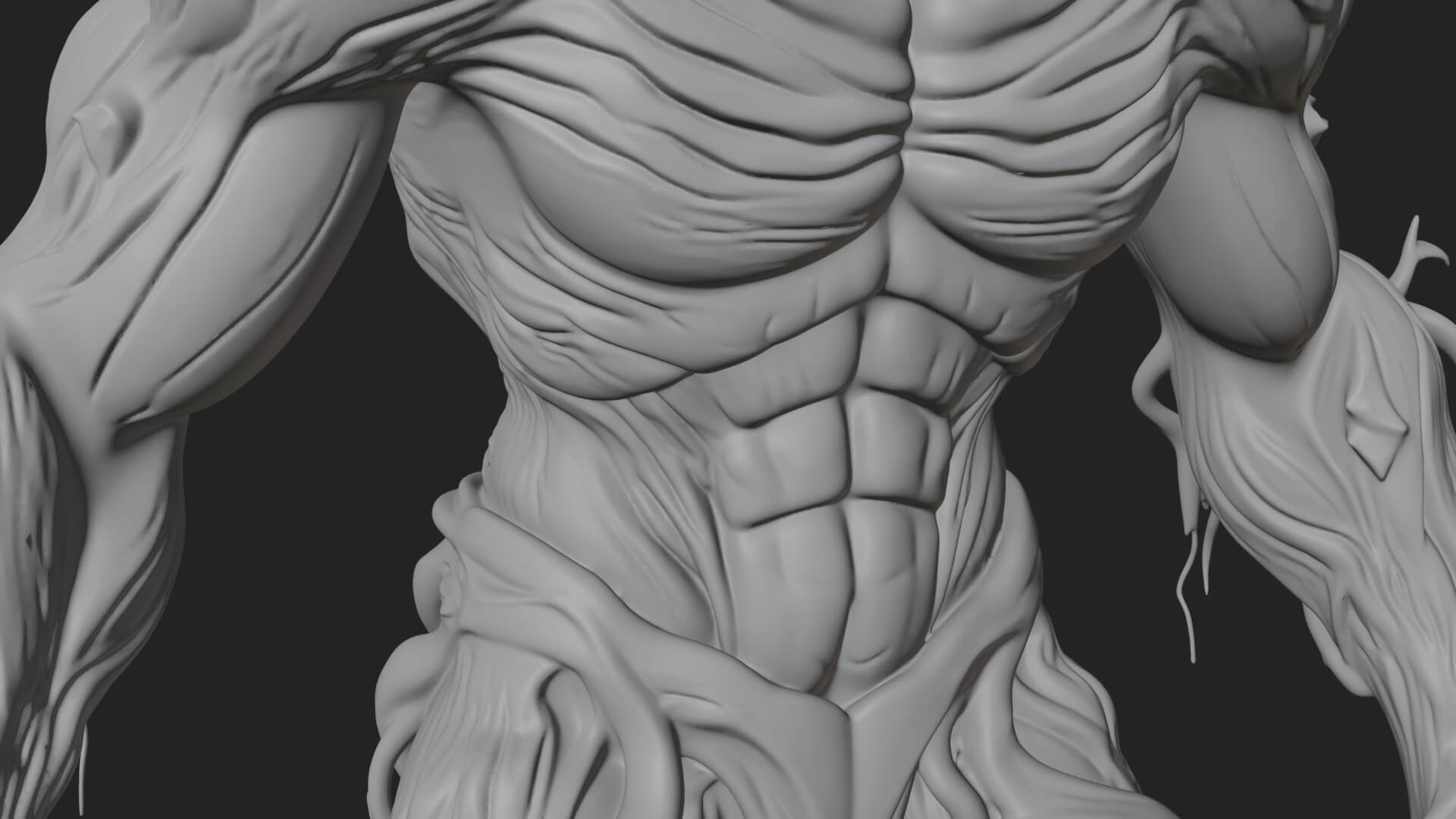 Swamp Troll Statue Design 2 3D Print Model 3D Model