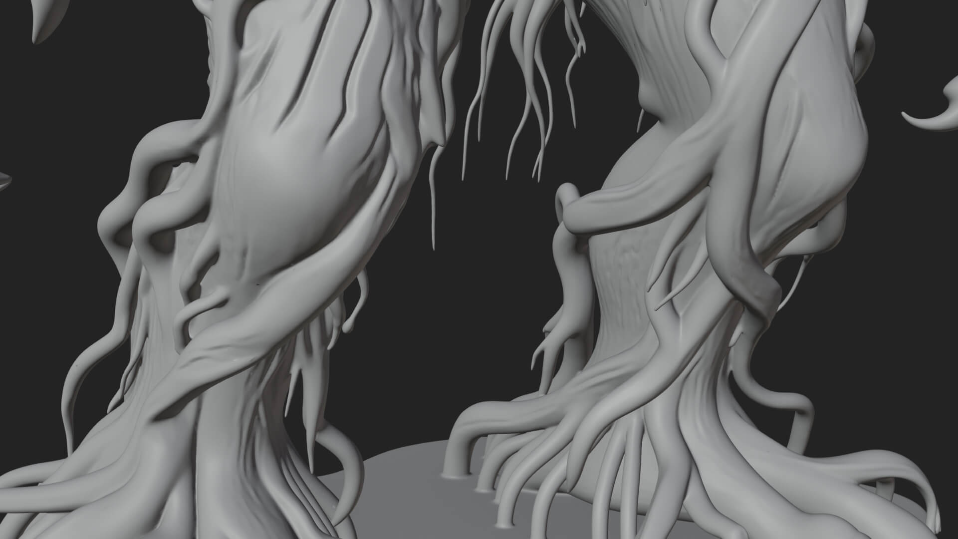 Swamp Troll Statue Design 2 3D Print Model 3D Model