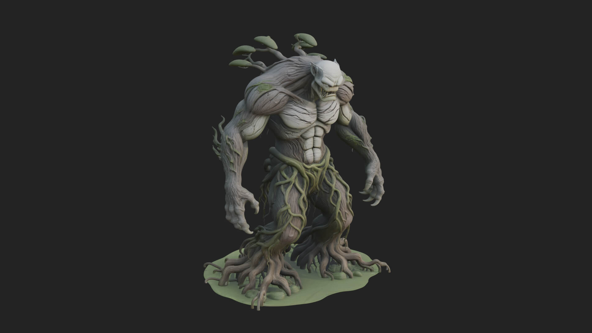 Swamp Troll Statue Design 3 3D Print Model 3D Model