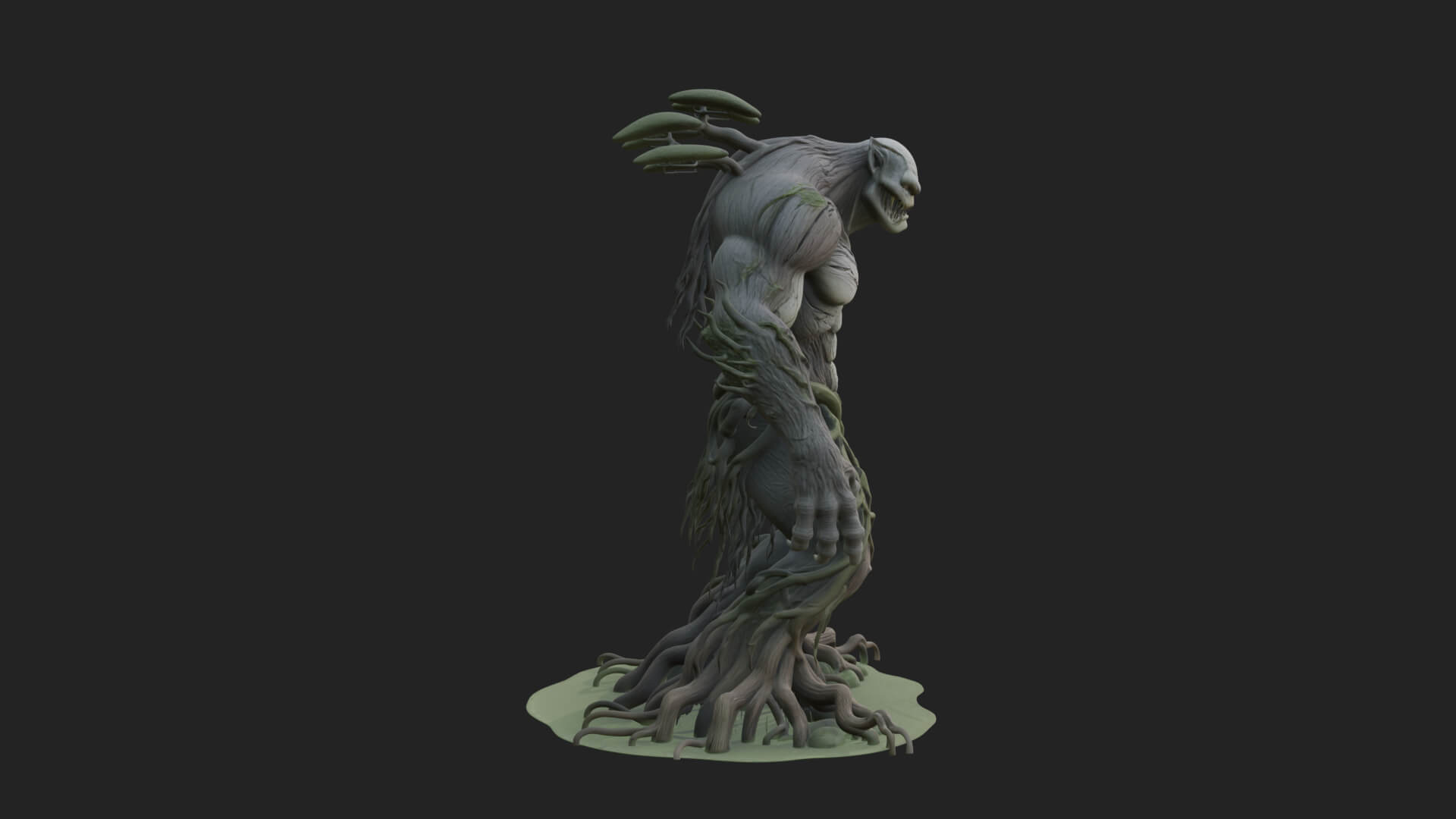 Swamp Troll Statue Design 3 3D Print Model 3D Model
