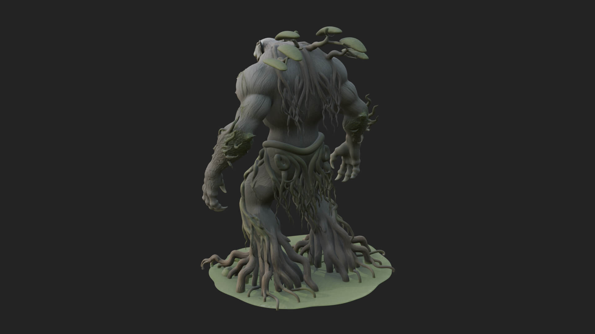 Swamp Troll Statue Design 3 3D Print Model 3D Model