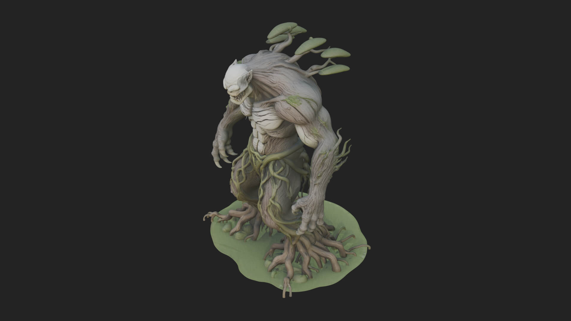 Swamp Troll Statue Design 3 3D Print Model 3D Model