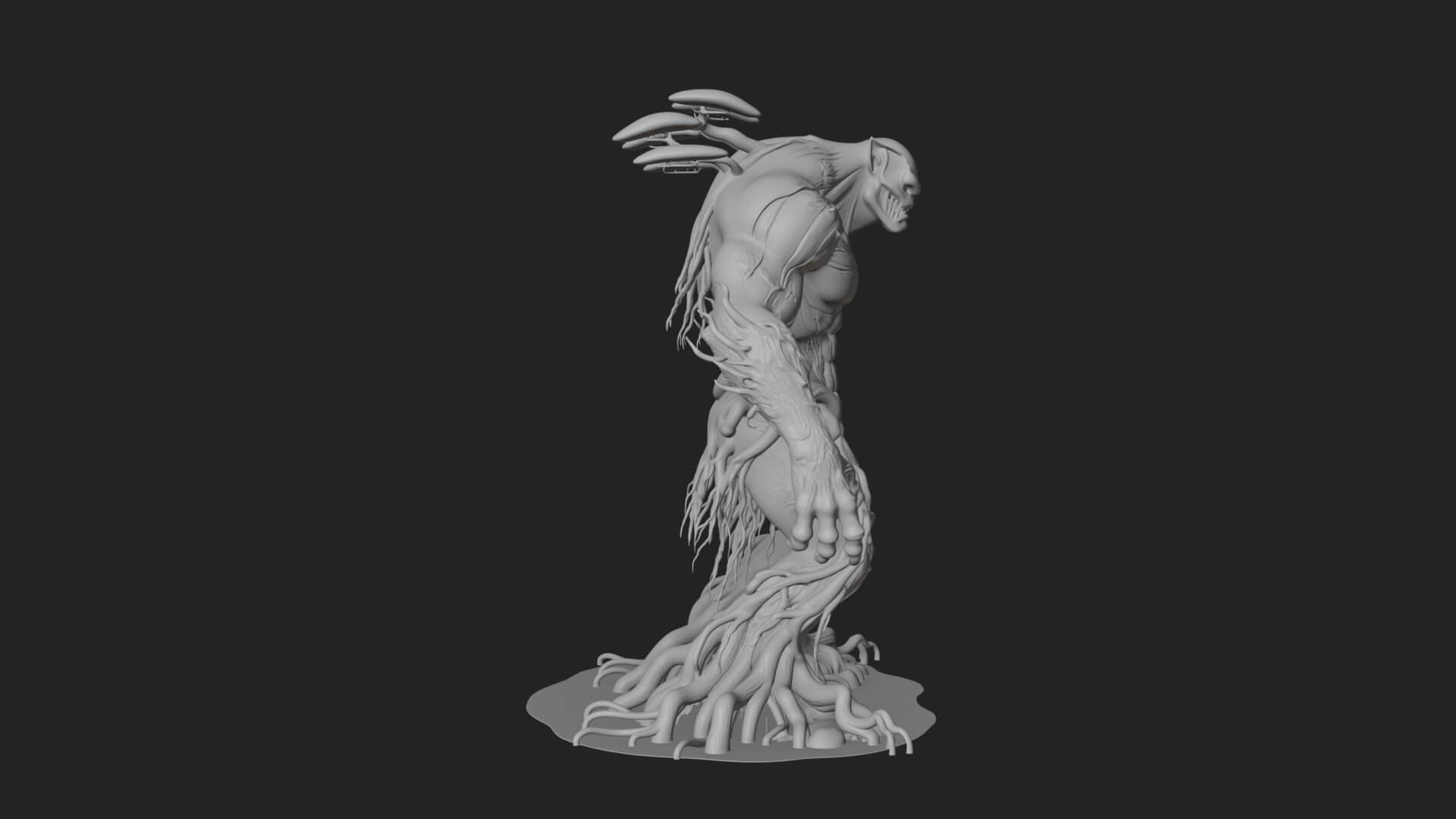 Swamp Troll Statue Design 3 3D Print Model 3D Model