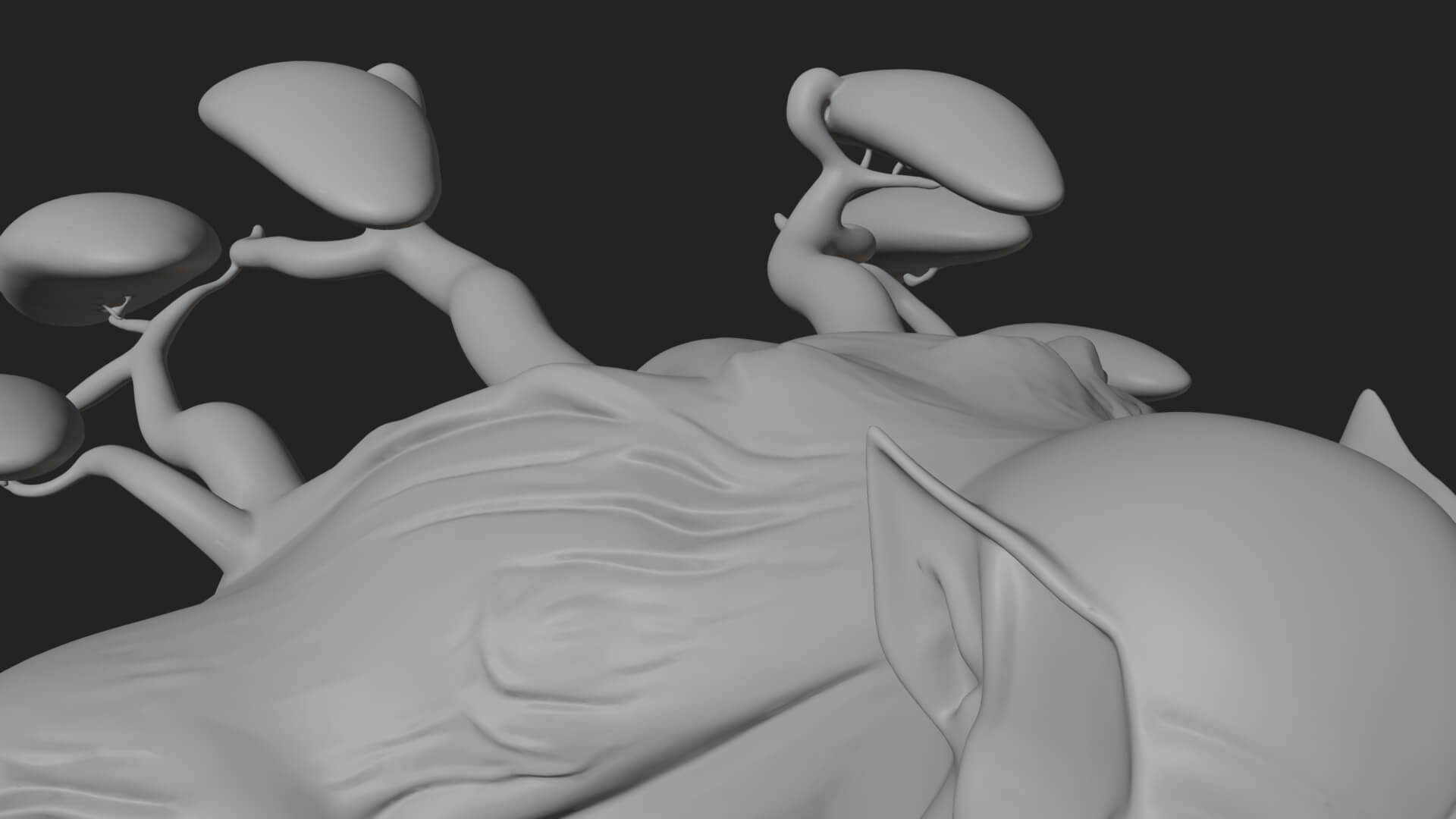Swamp Troll Statue Design 3 3D Print Model 3D Model
