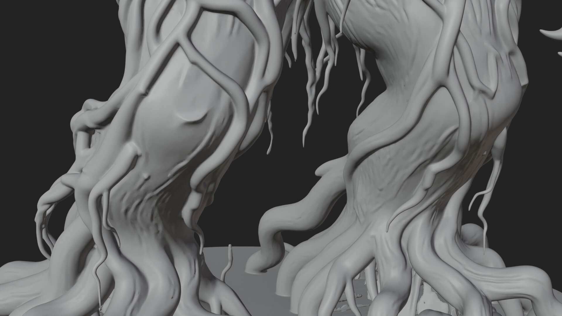 Swamp Troll Statue Design 3 3D Print Model 3D Model