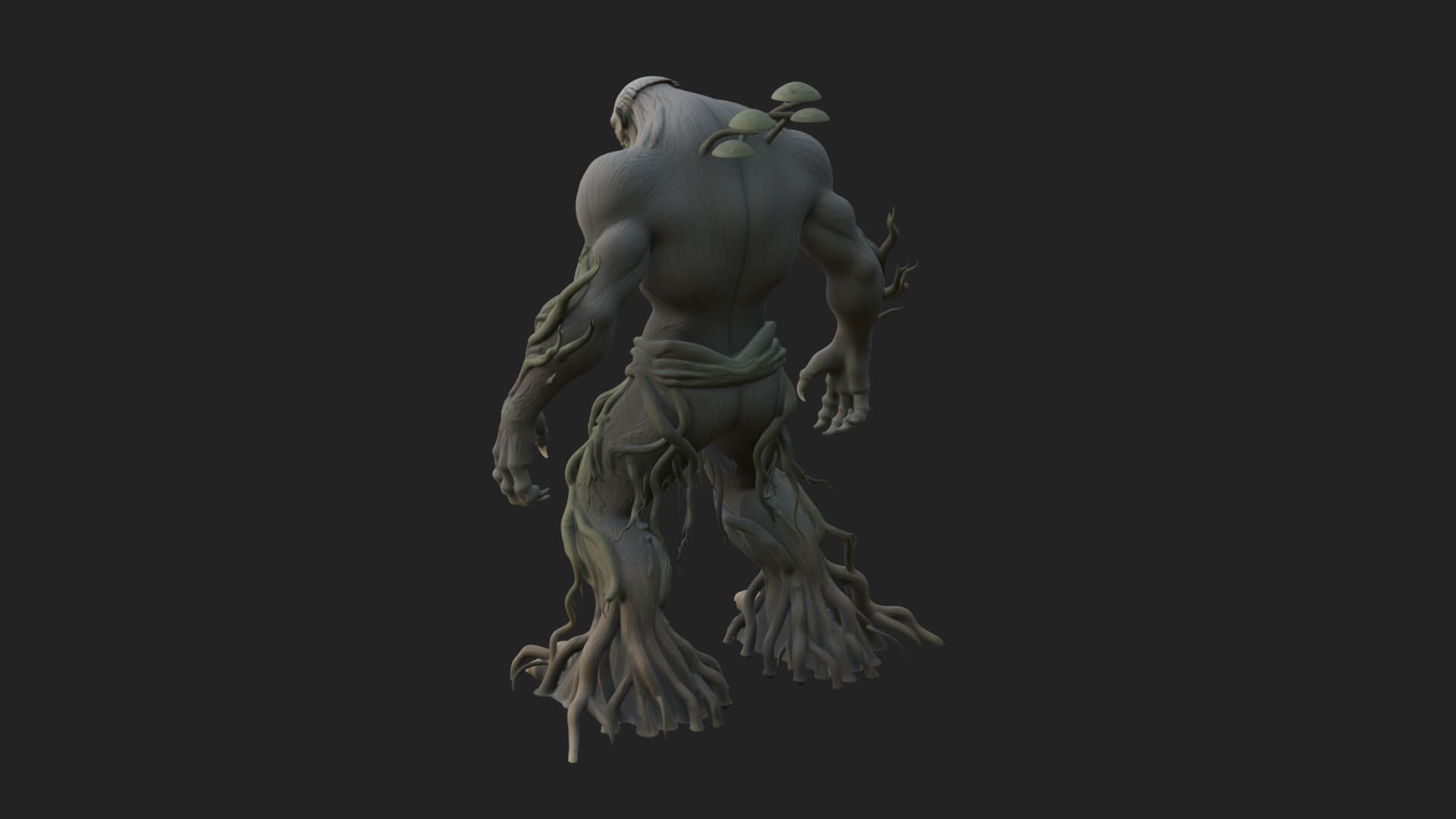 Swamp Troll Statue Design 4 3D Print Model 3D Model
