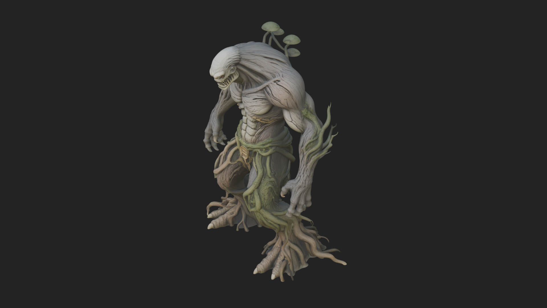 Swamp Troll Statue Design 4 3D Print Model 3D Model