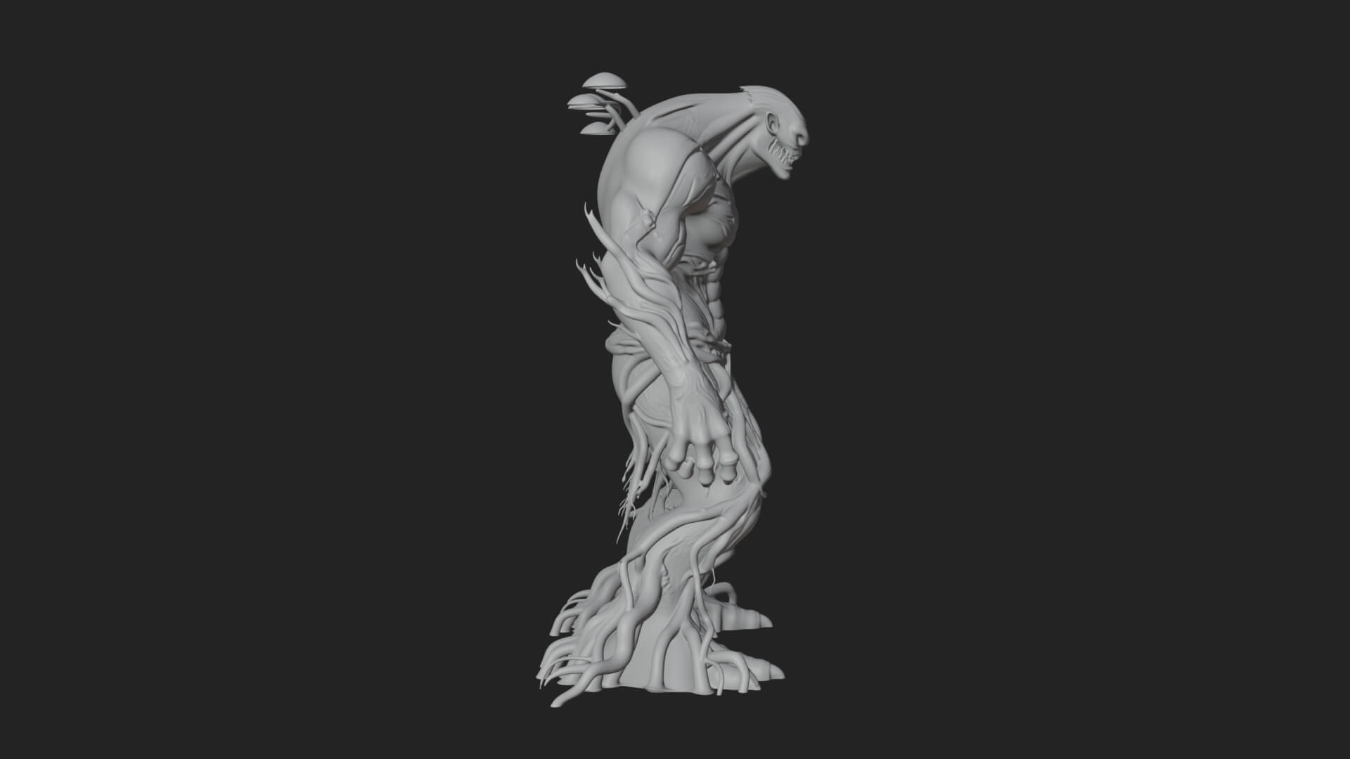 Swamp Troll Statue Design 4 3D Print Model 3D Model