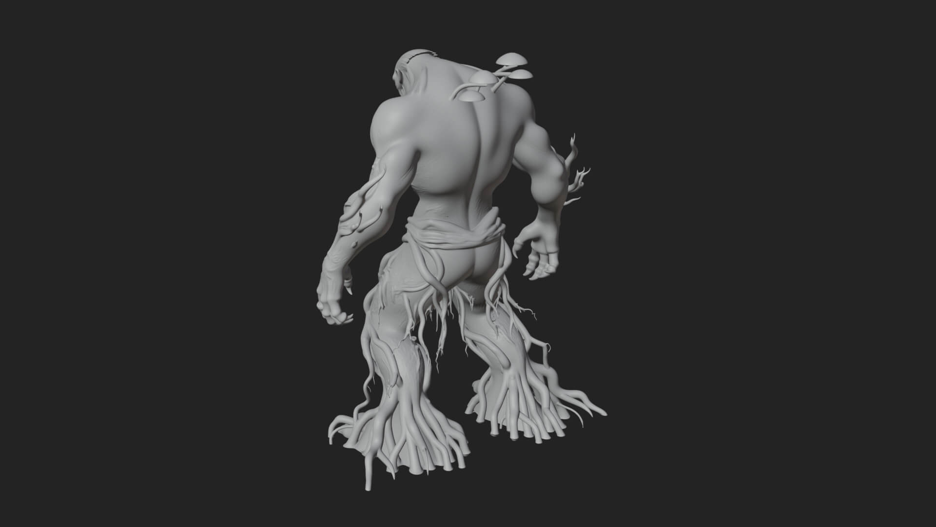 Swamp Troll Statue Design 4 3D Print Model 3D Model