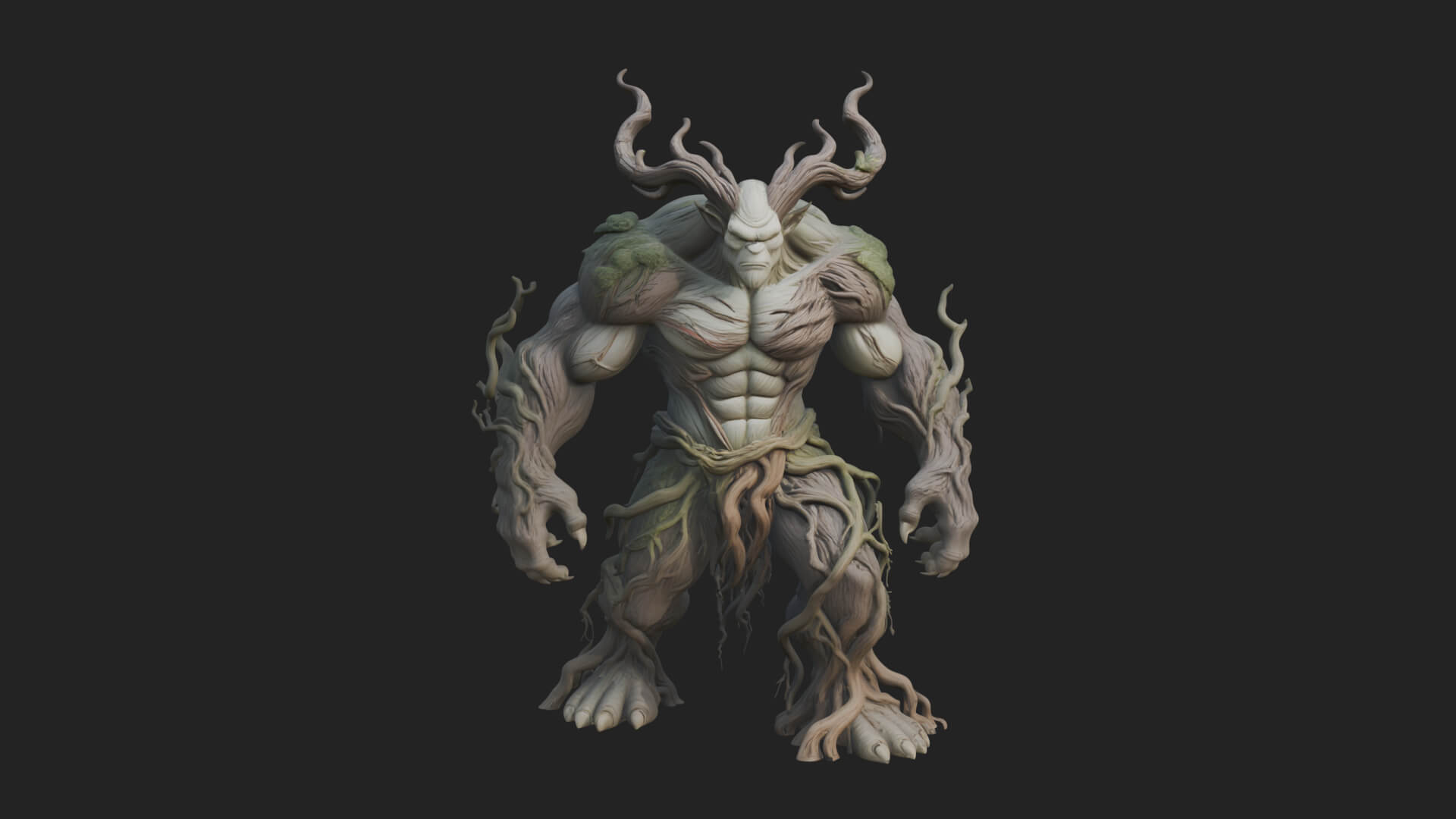 Swamp Troll Statue Design 5 3D Print Model 3D Model