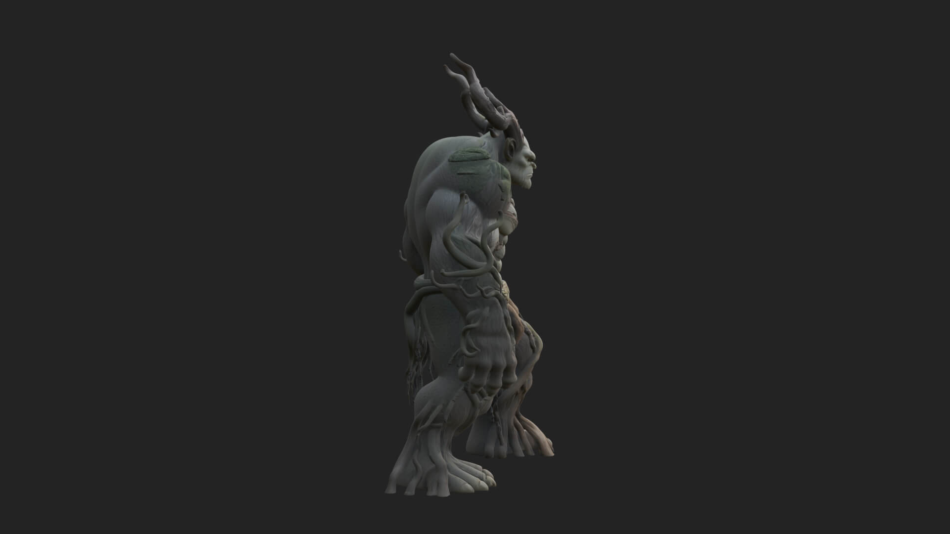 Swamp Troll Statue Design 5 3D Print Model 3D Model