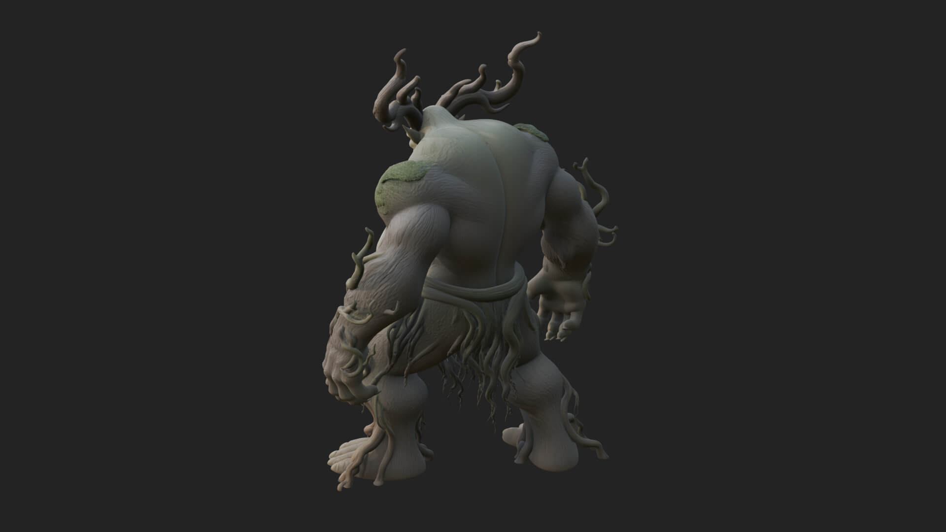 Swamp Troll Statue Design 5 3D Print Model 3D Model