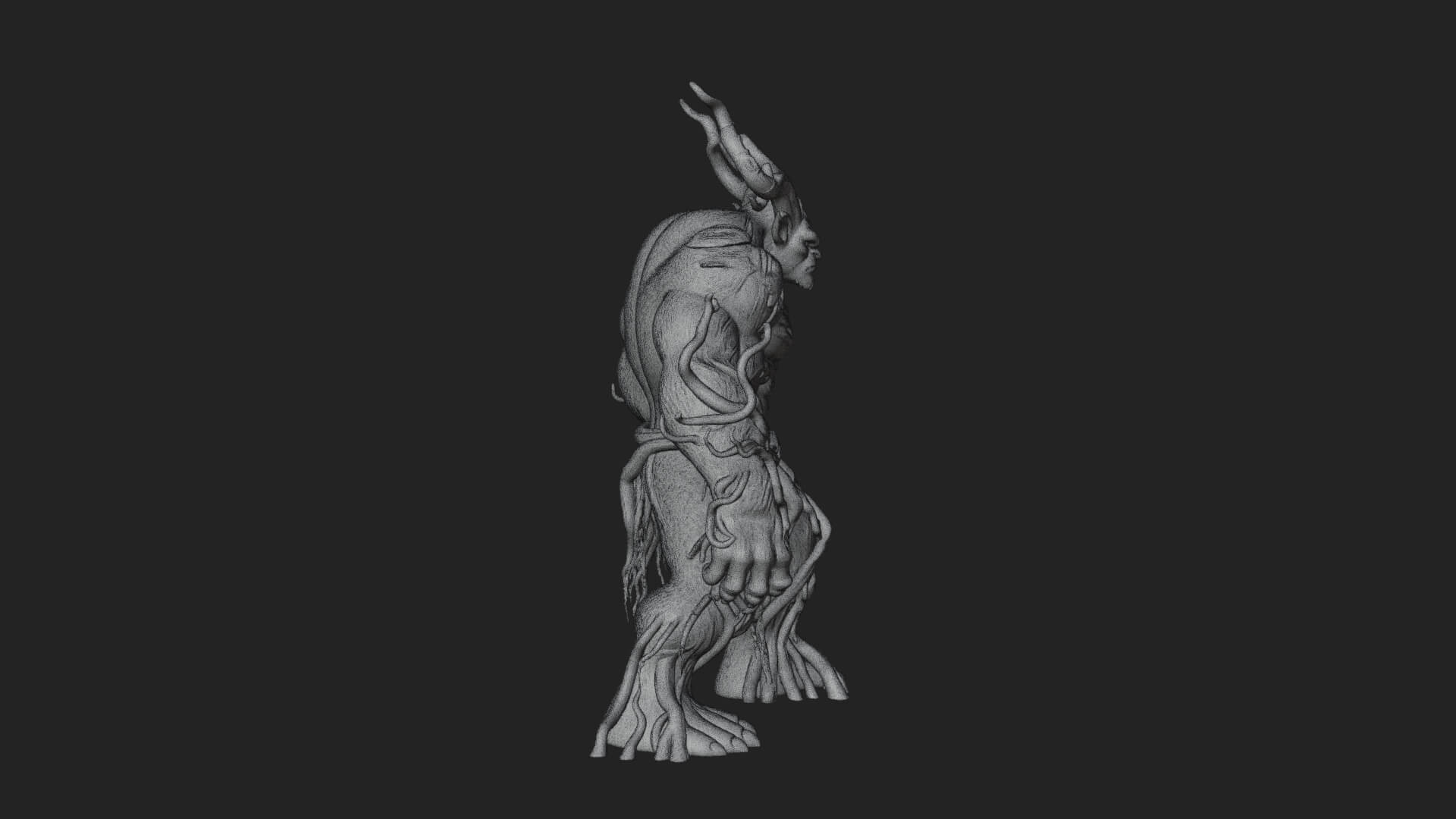Swamp Troll Statue Design 5 3D Print Model 3D Model