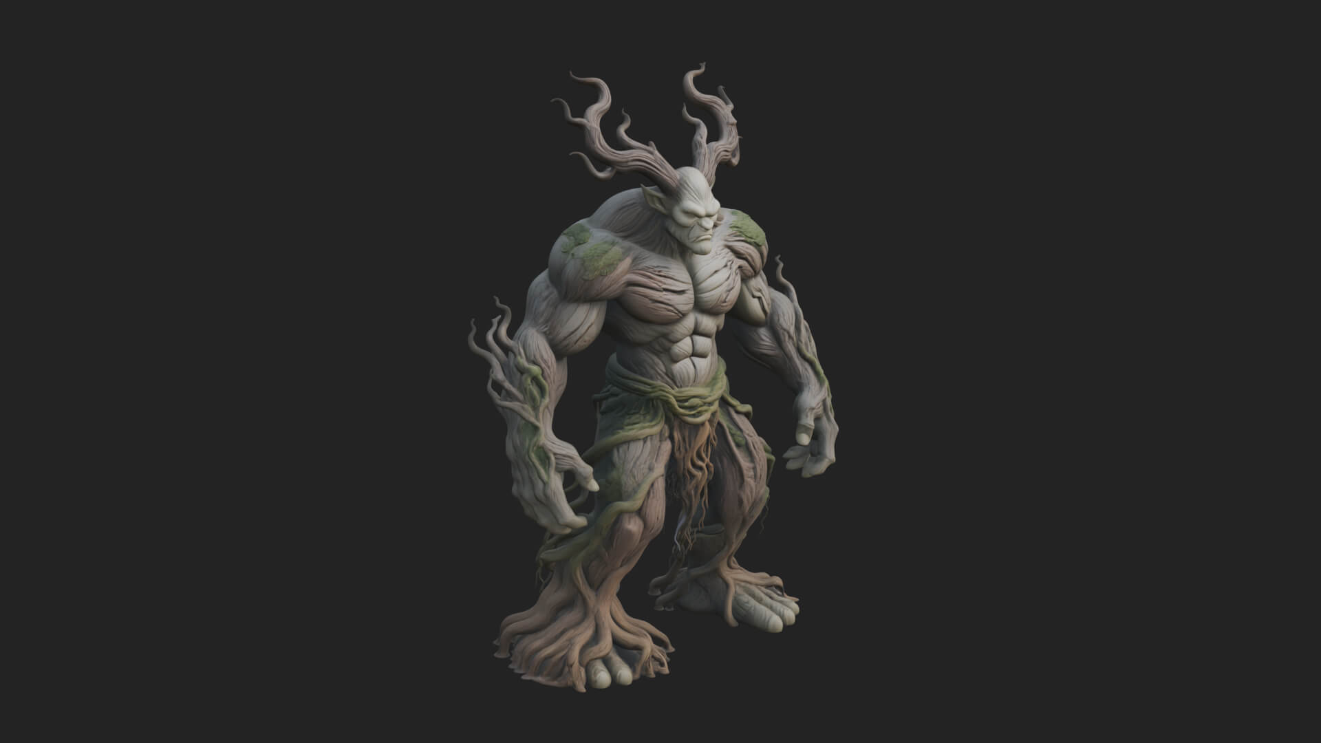 Swamp Troll Statue Design 6 3D Print Model 3D Model
