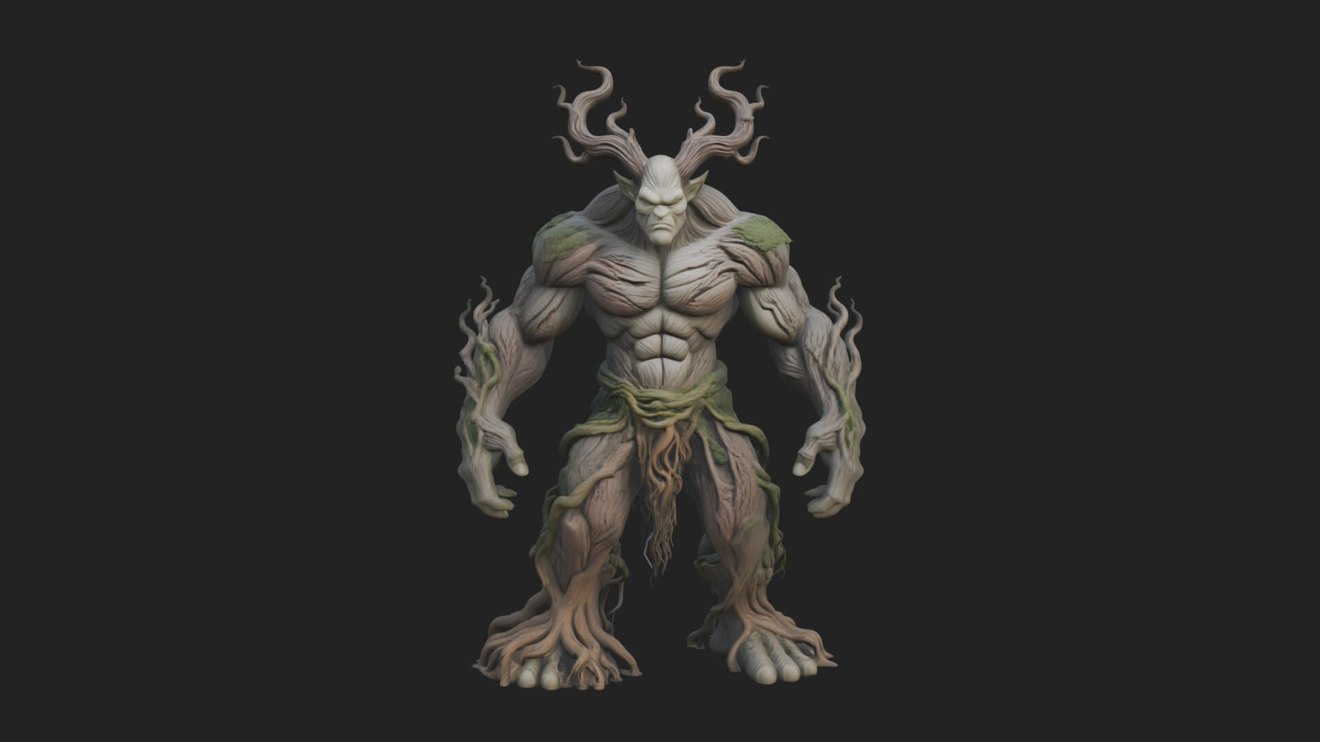 Swamp Troll Statue Design 6 3D Print Model 3D Model