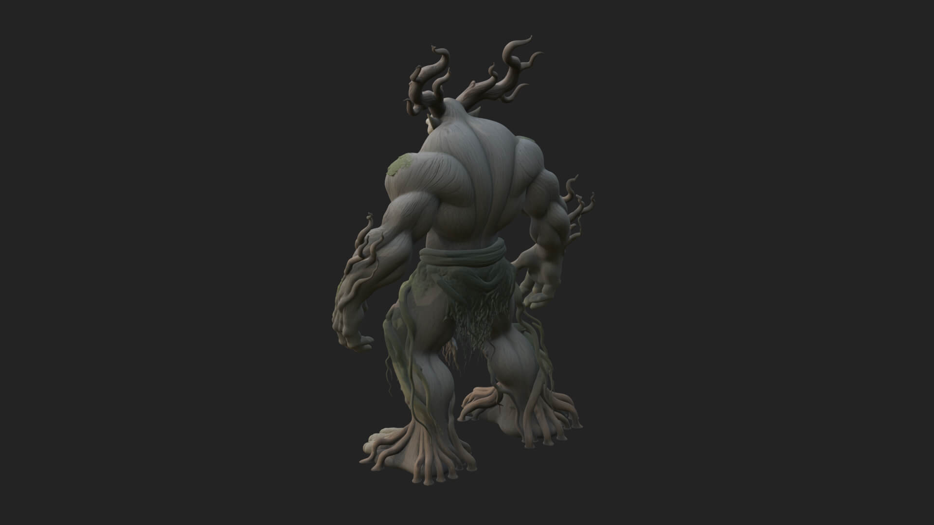 Swamp Troll Statue Design 6 3D Print Model 3D Model