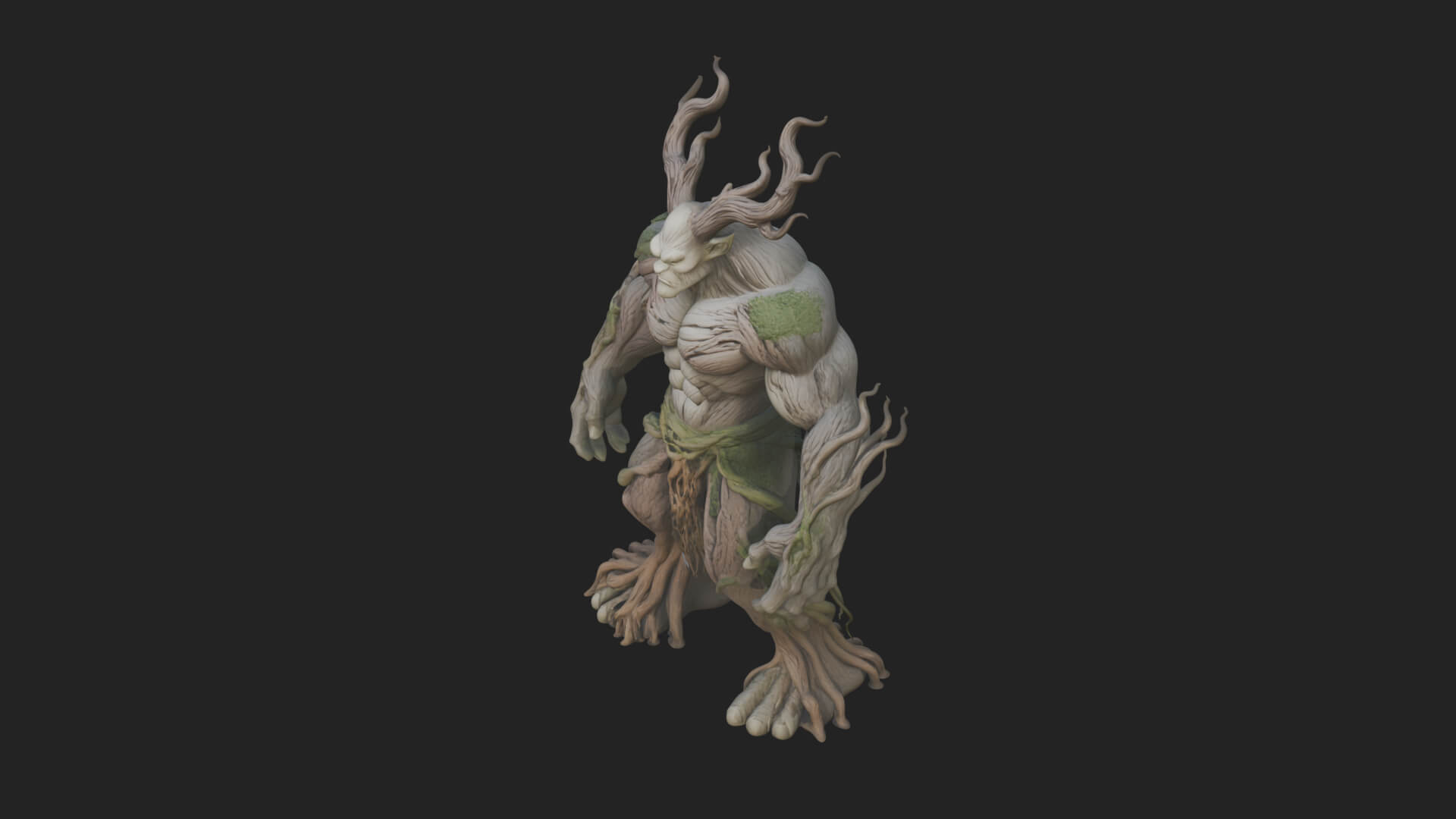 Swamp Troll Statue Design 6 3D Print Model 3D Model