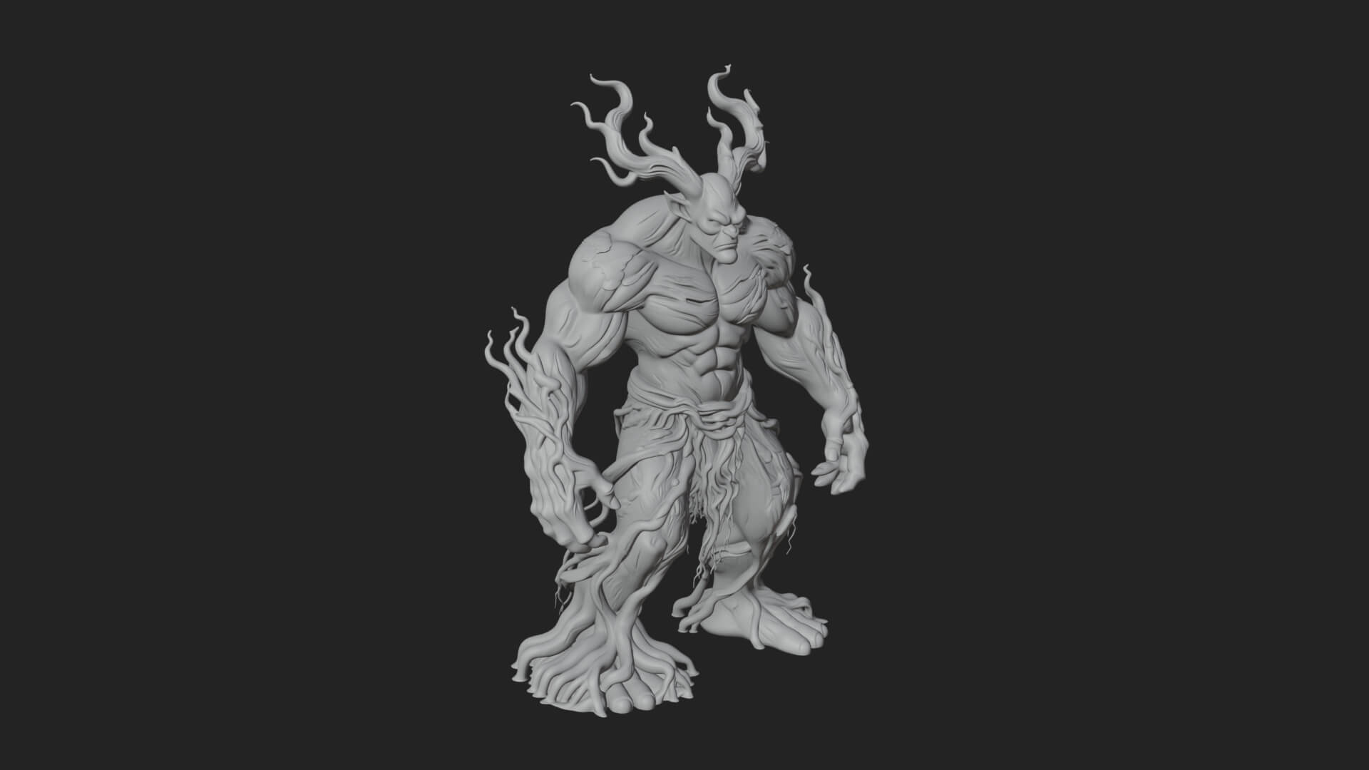 Swamp Troll Statue Design 6 3D Print Model 3D Model