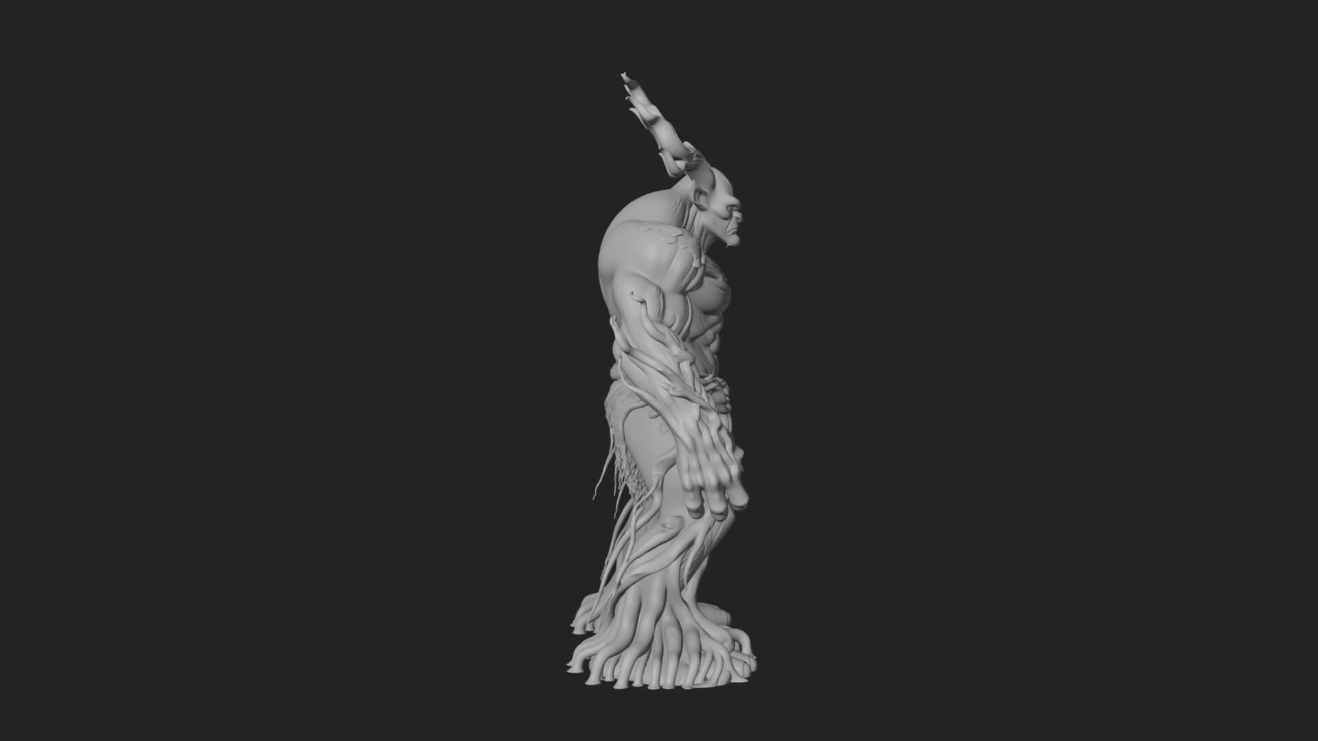 Swamp Troll Statue Design 6 3D Print Model 3D Model