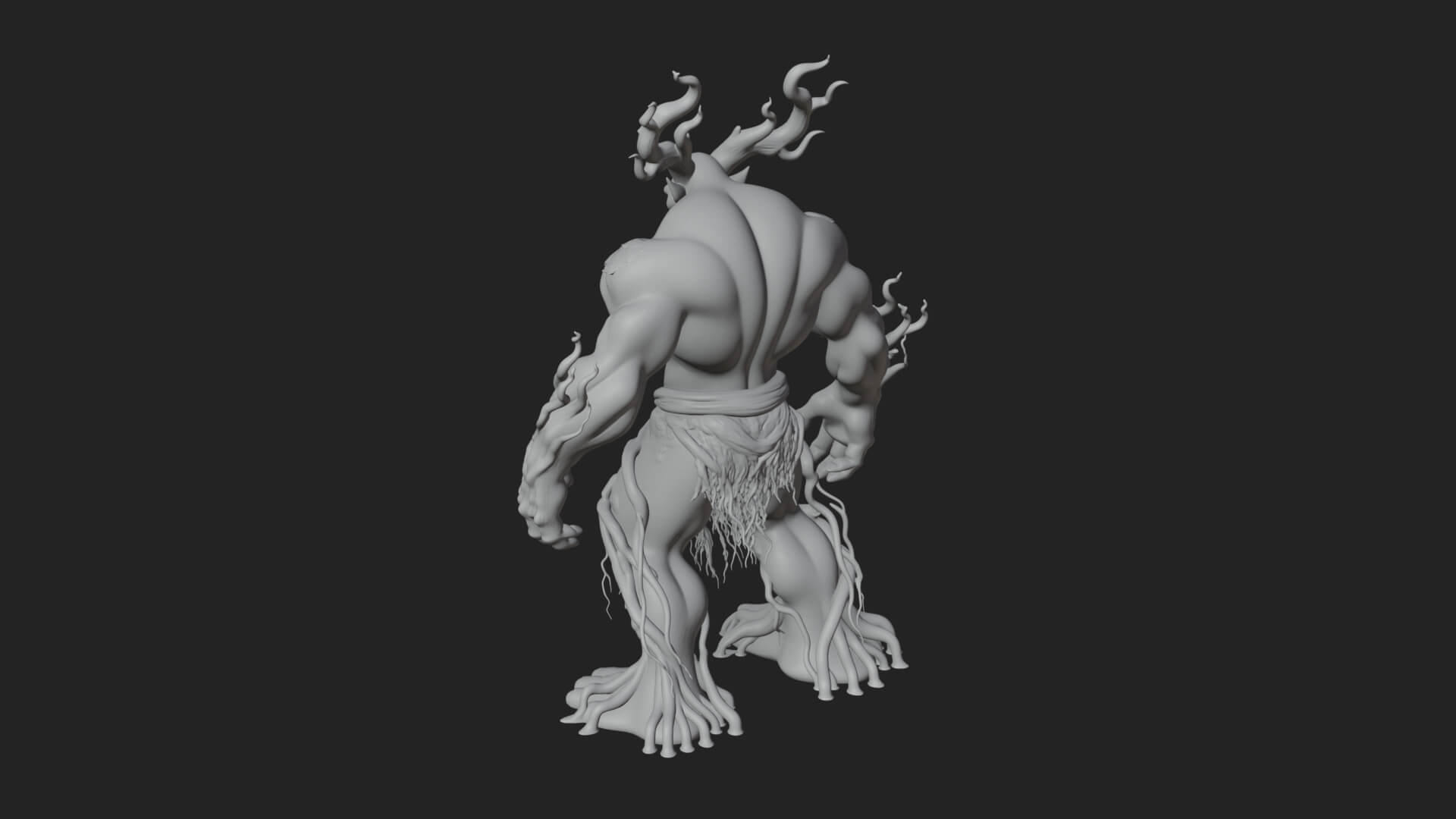 Swamp Troll Statue Design 6 3D Print Model 3D Model