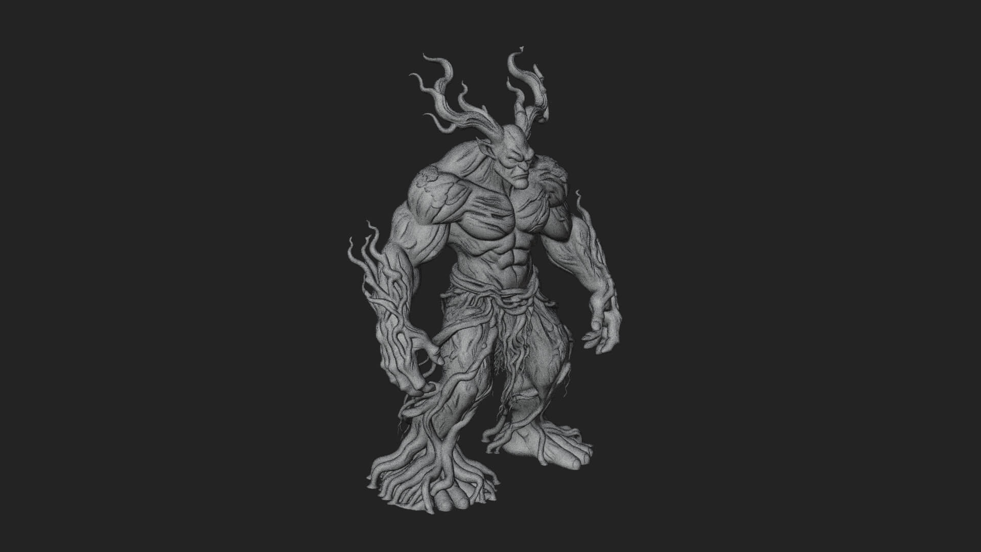 Swamp Troll Statue Design 6 3D Print Model 3D Model