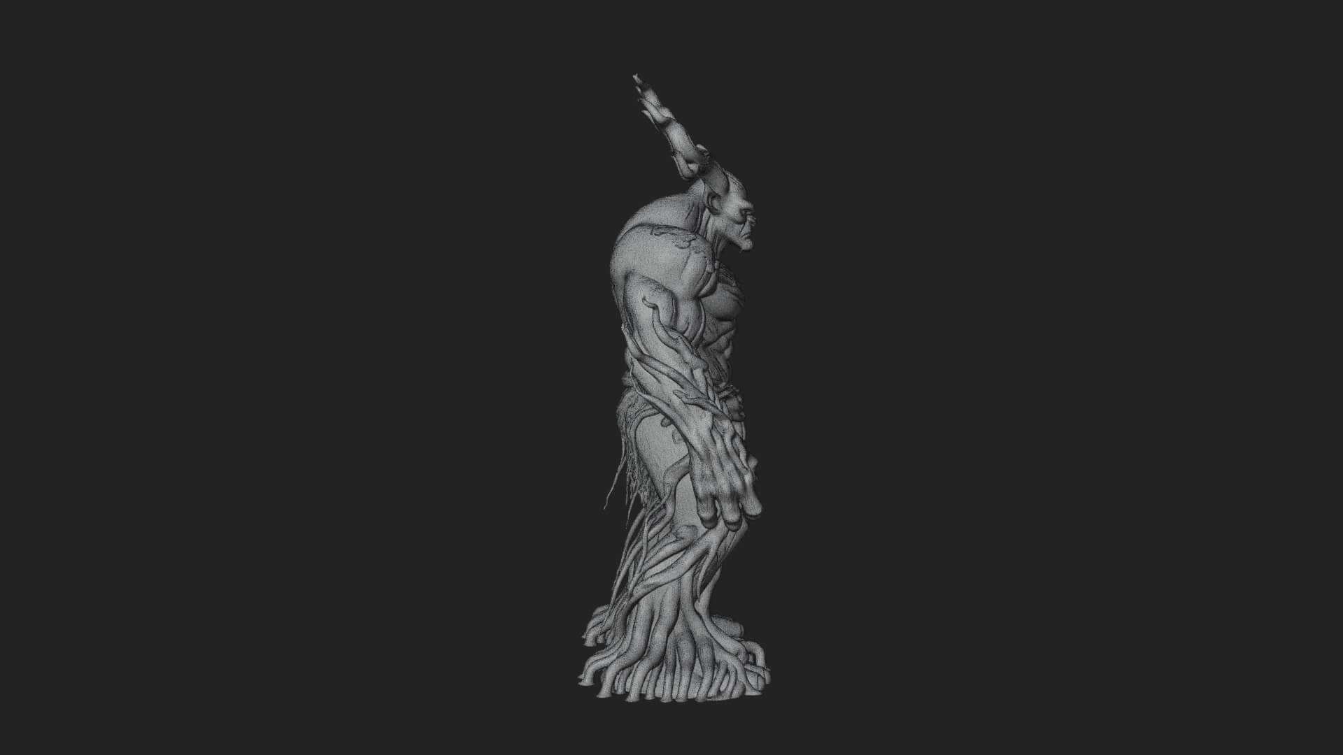 Swamp Troll Statue Design 6 3D Print Model 3D Model