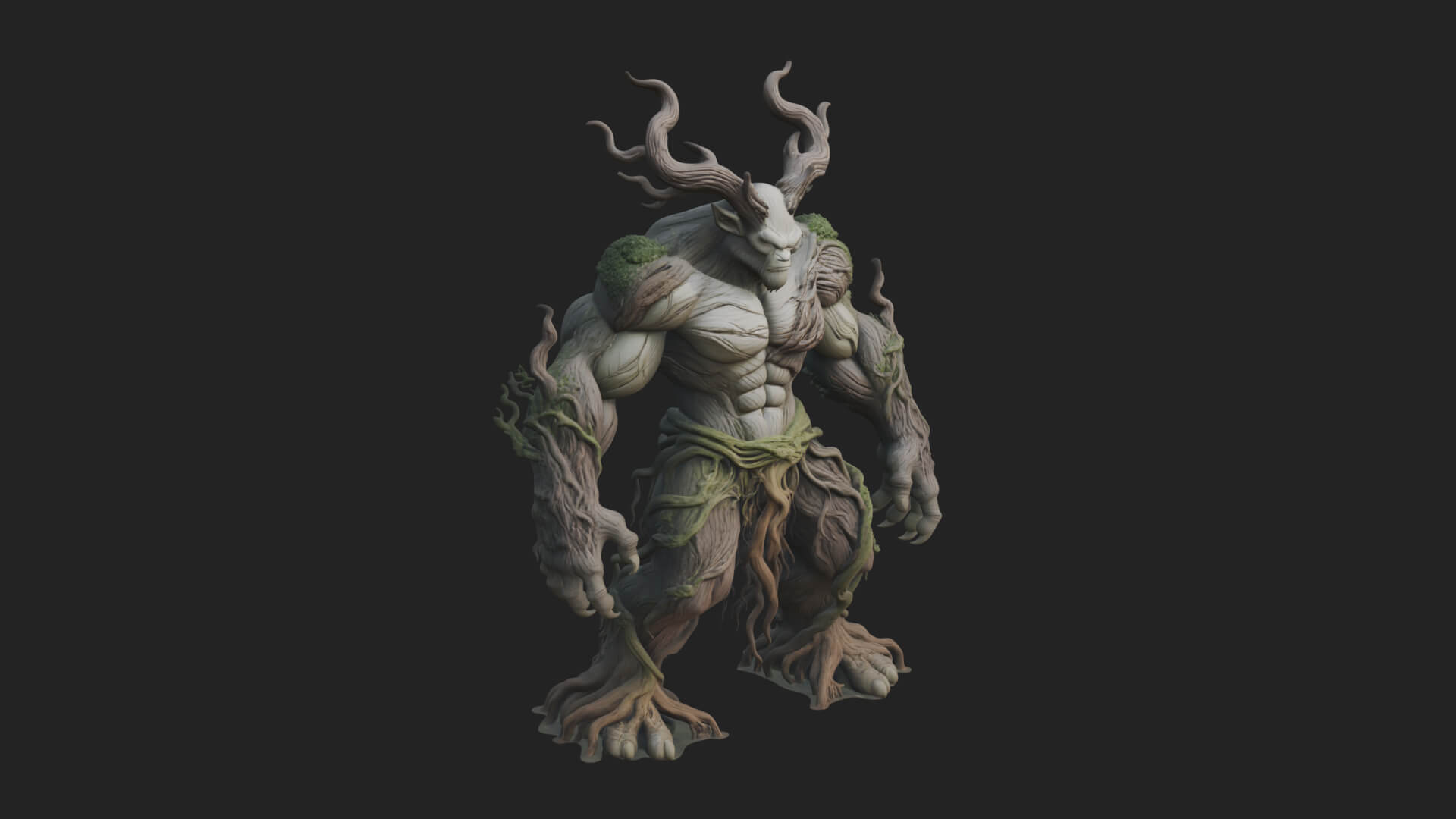 Swamp Troll Statue Design 7 3D Print Model 3D Model