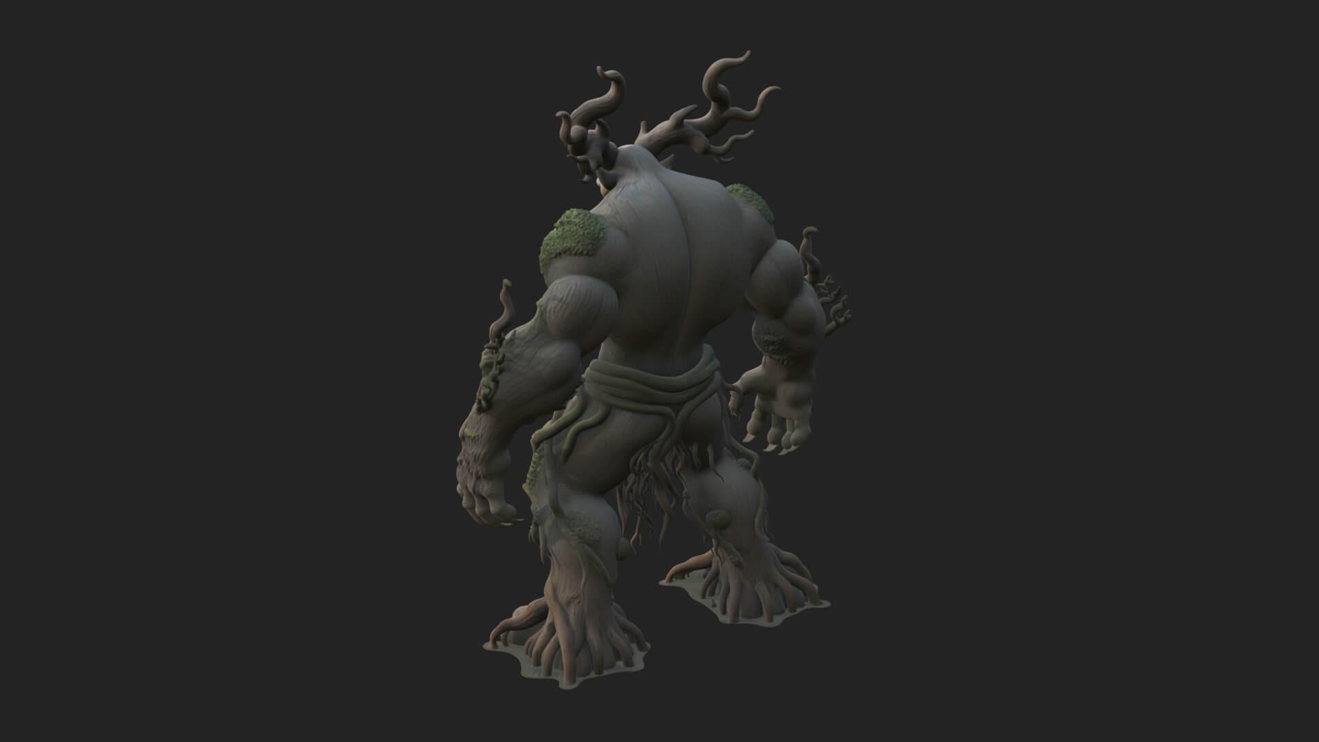 Swamp Troll Statue Design 7 3D Print Model 3D Model