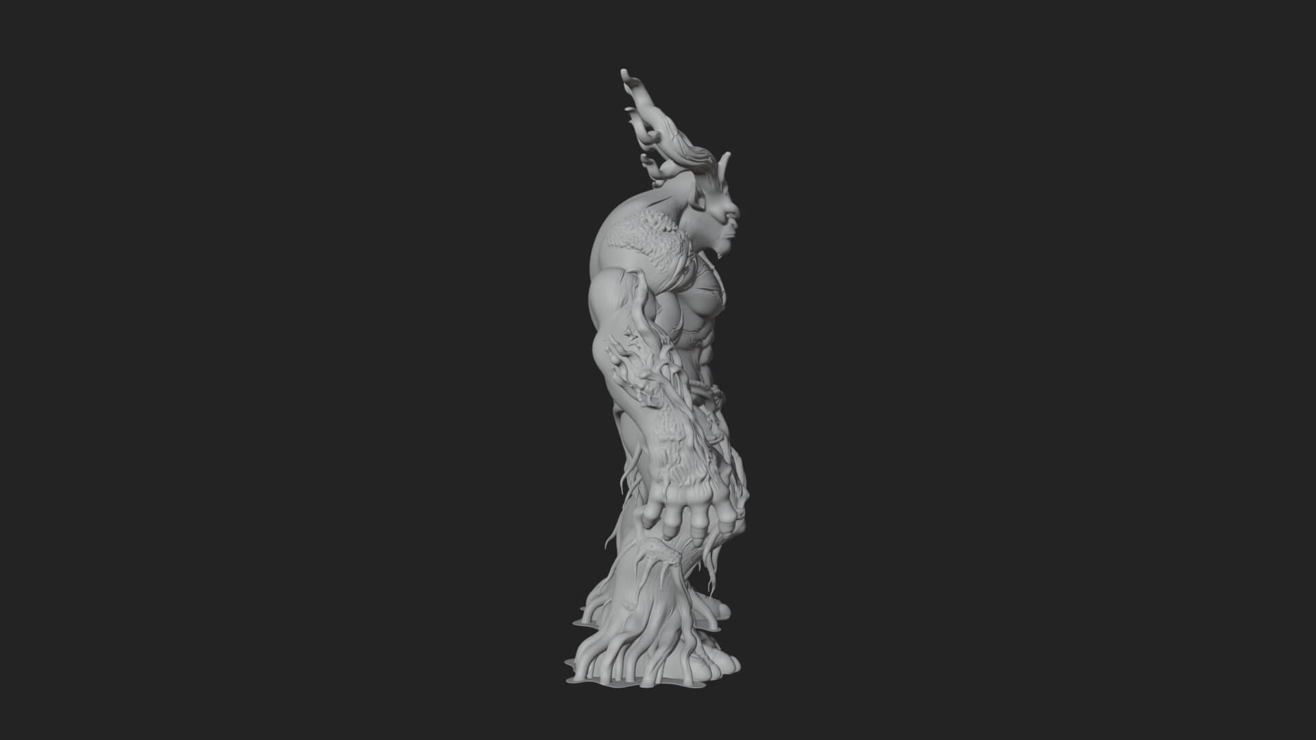 Swamp Troll Statue Design 7 3D Print Model 3D Model
