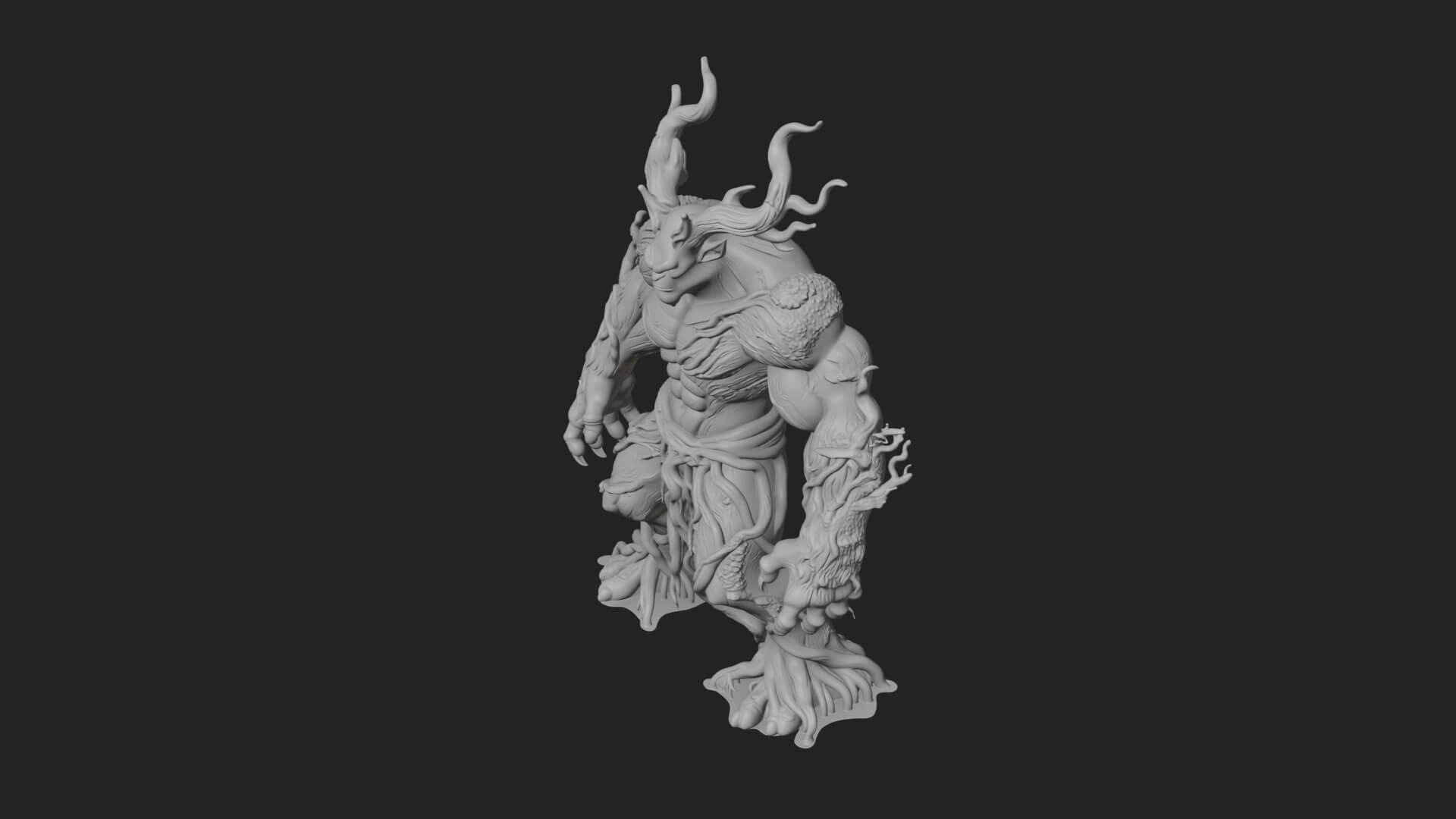 Swamp Troll Statue Design 7 3D Print Model 3D Model