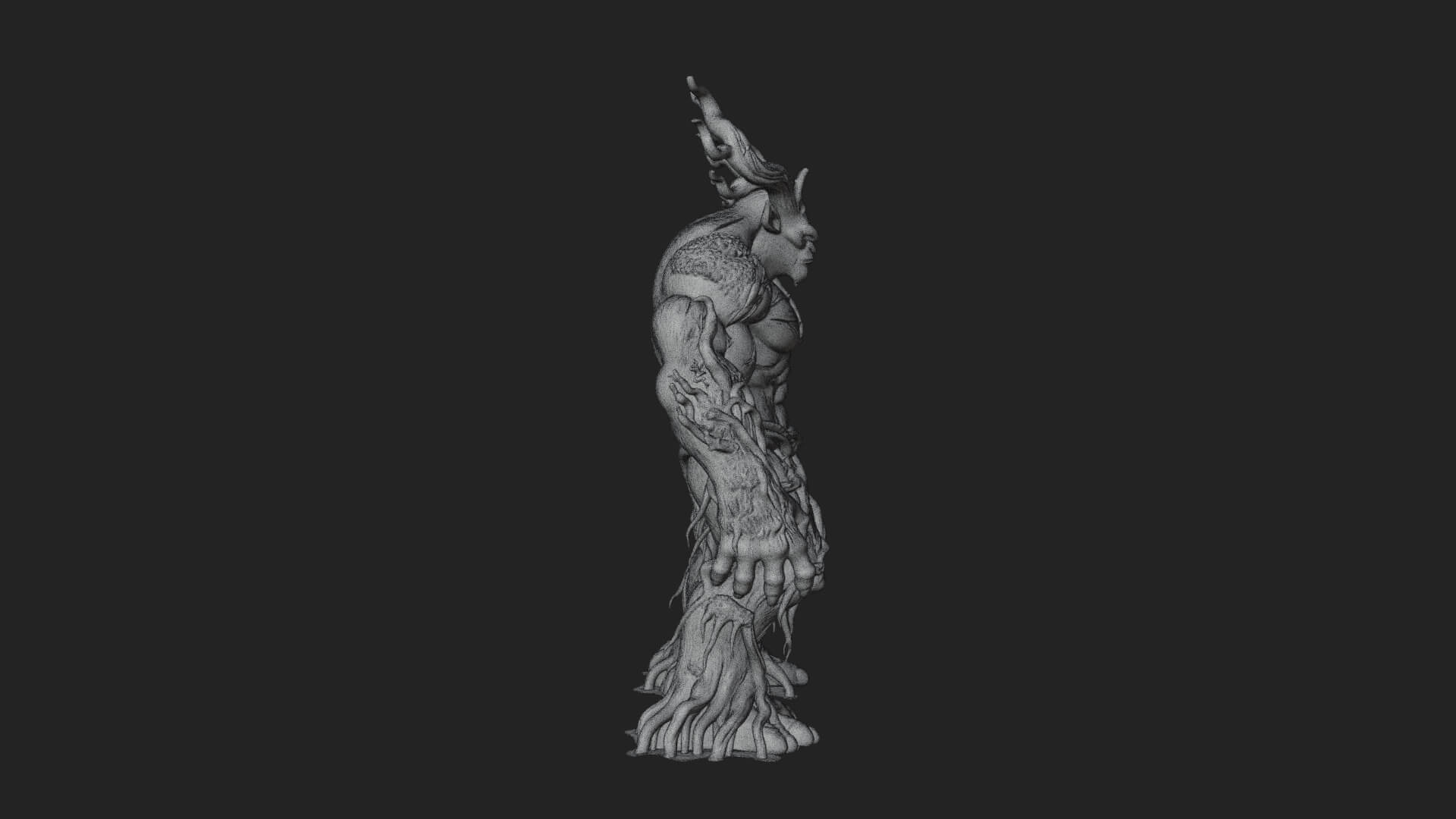 Swamp Troll Statue Design 7 3D Print Model 3D Model