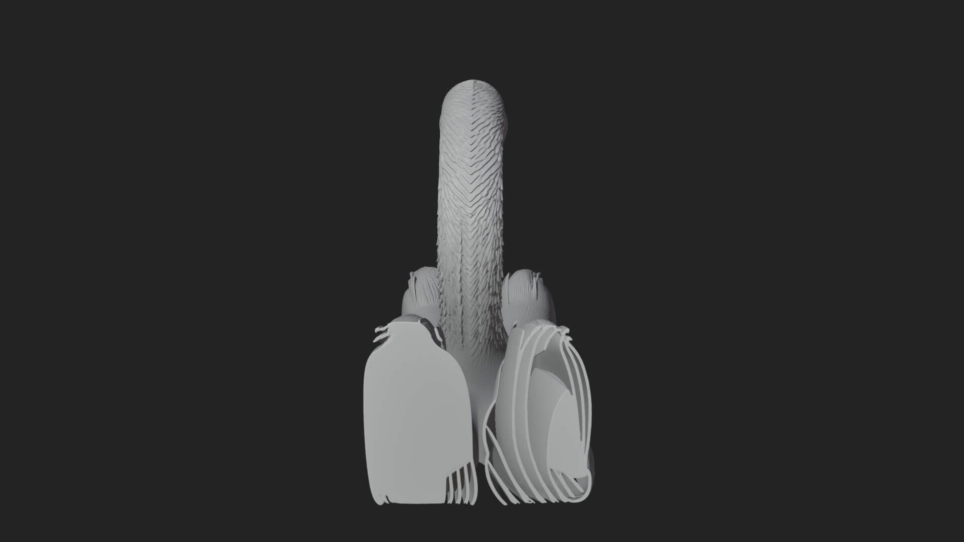 Swan Couple Heart Statue Design 8 3D Print Model 3D Model
