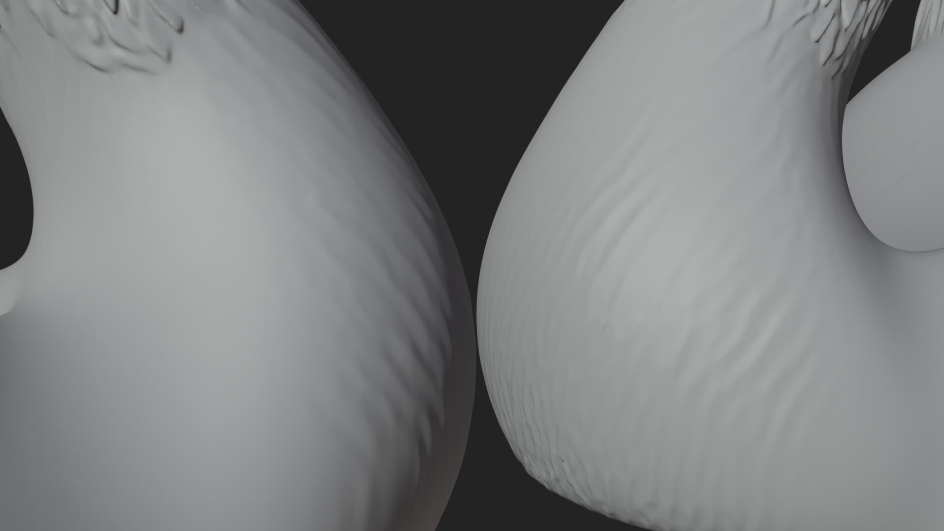Swan Couple Heart Statue Design 8 3D Print Model 3D Model