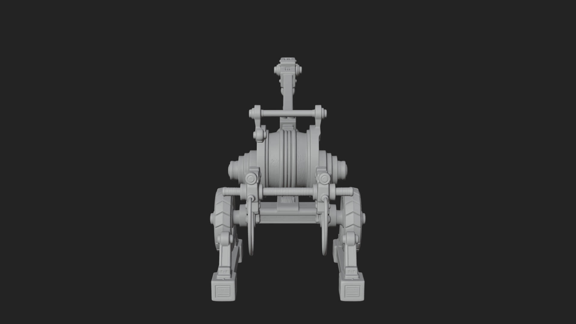 Swinging Fire Pot Launcher Model Design 1 3D Print Model 3D Model