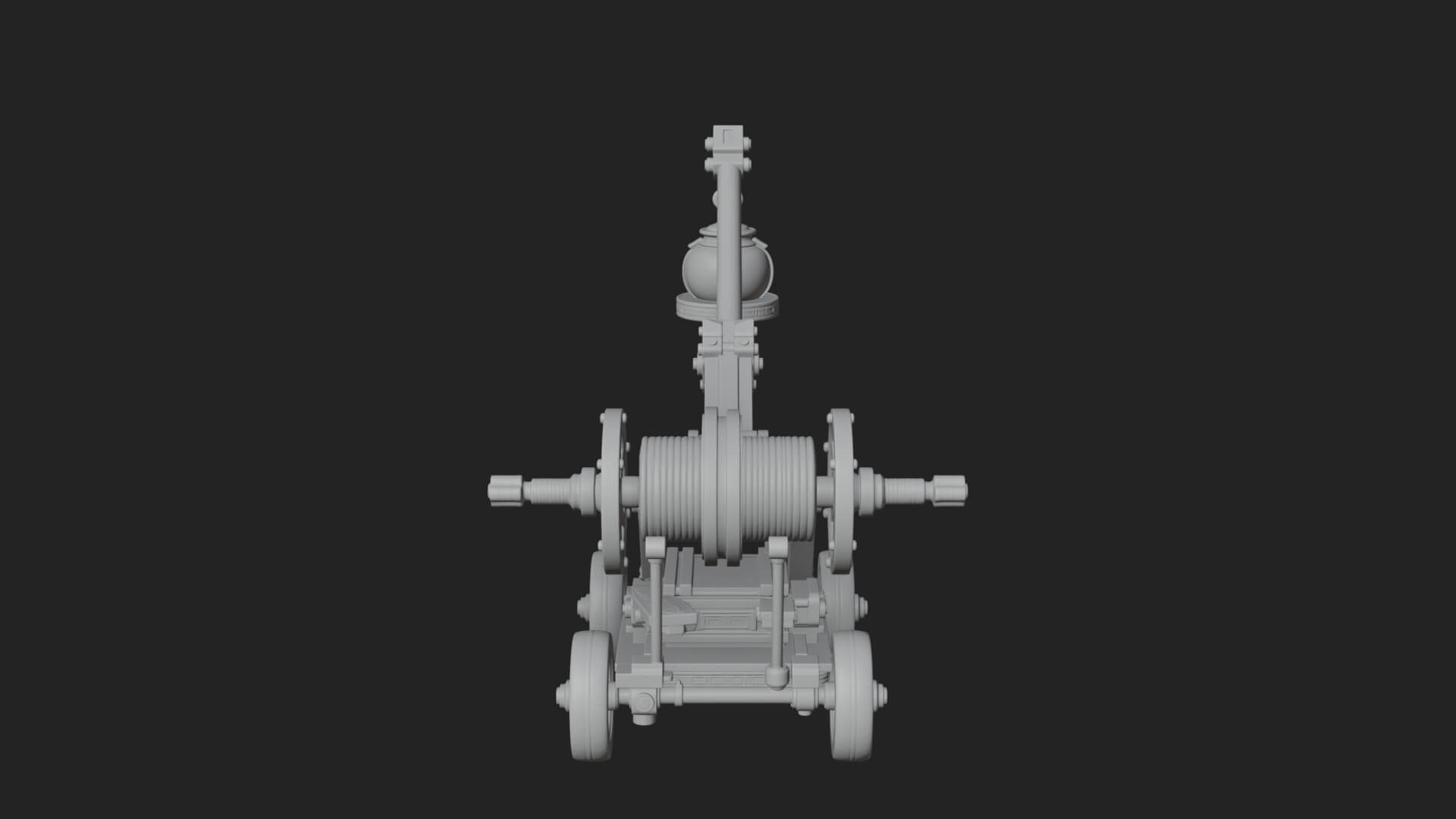 Swinging Fire Pot Launcher Model Design 2 3D Print Model 3D Model